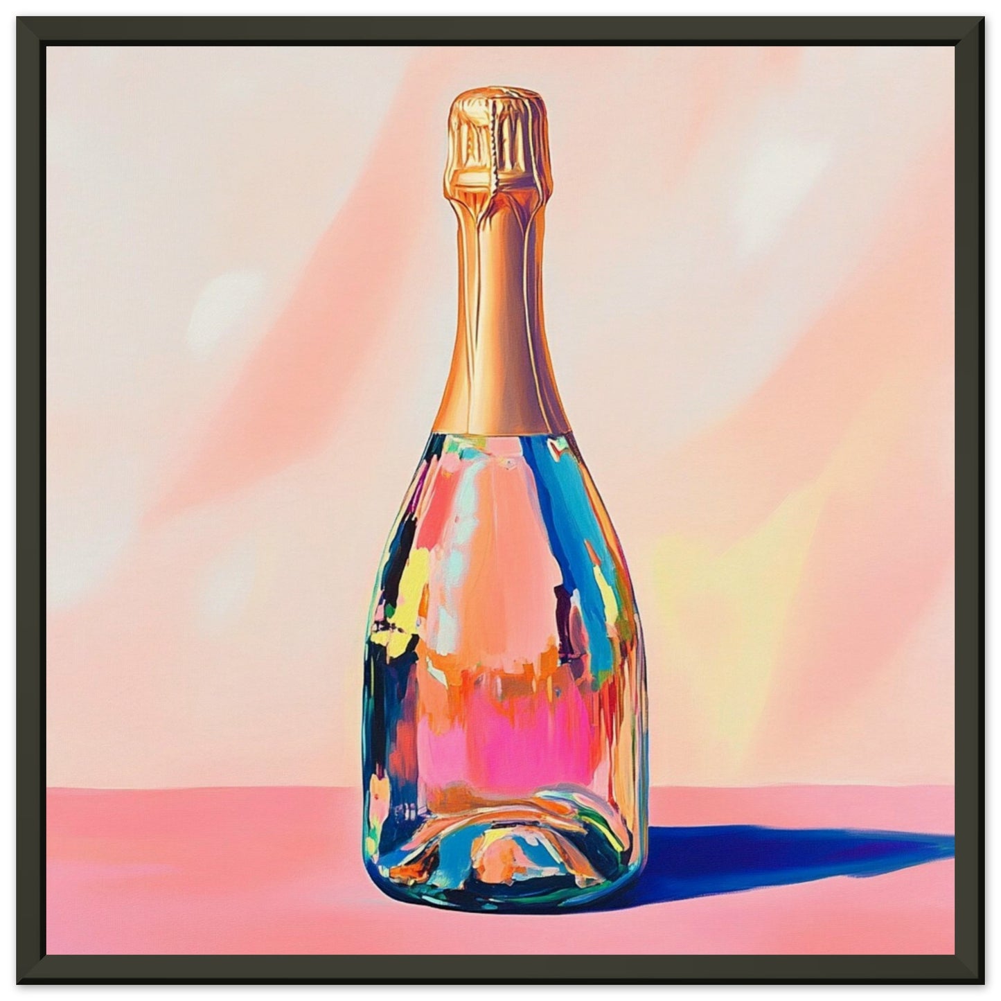 Vibrant Champagne Cheers - Lovely Art House