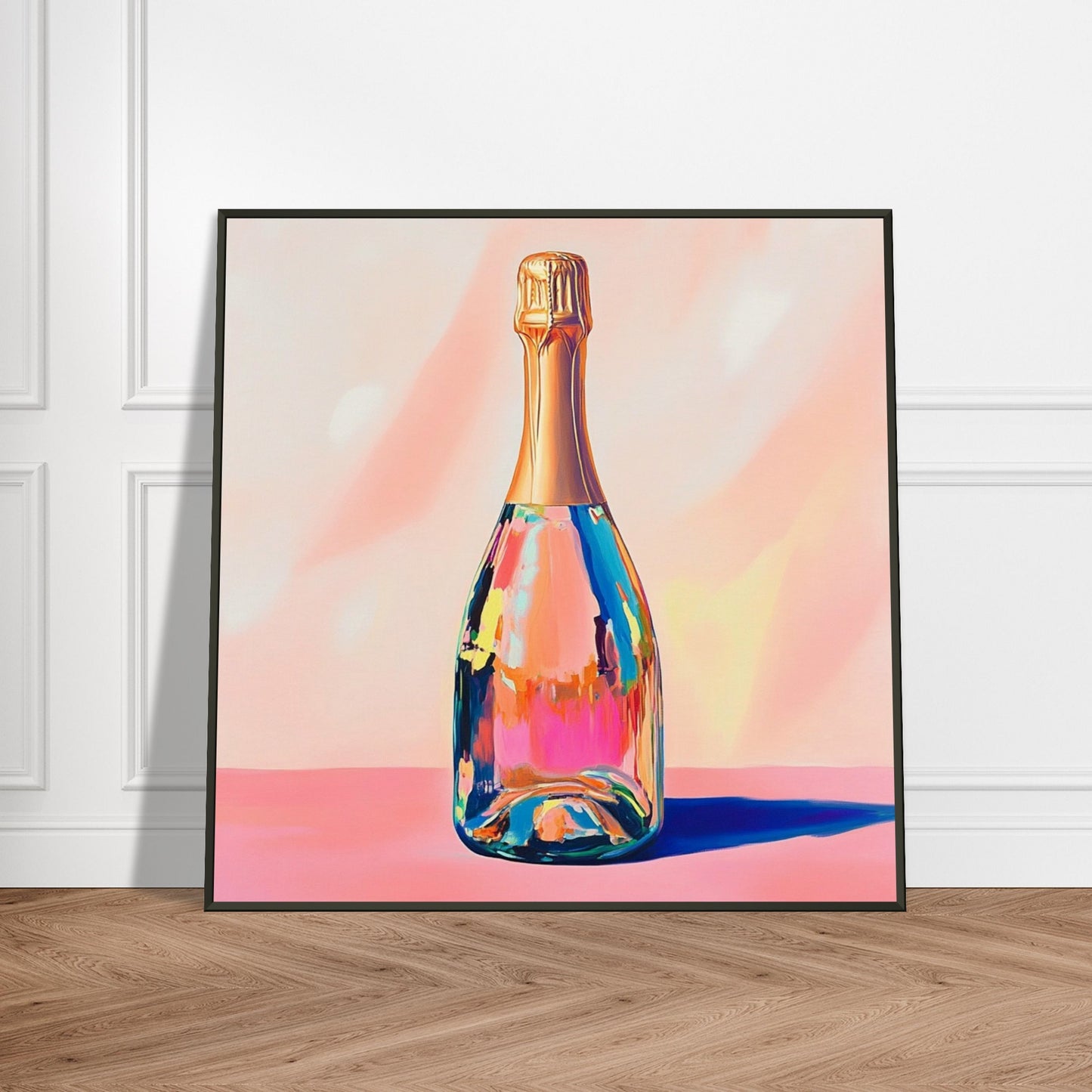 Vibrant Champagne Cheers - Lovely Art House