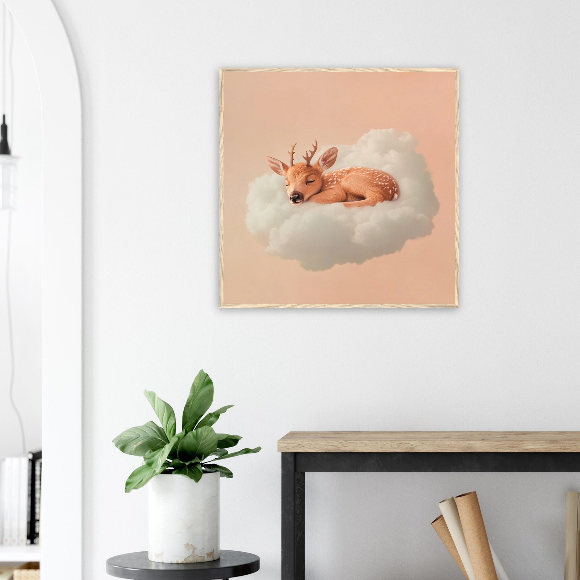 Fawn’s Cloudy Nap - Lovely Art House