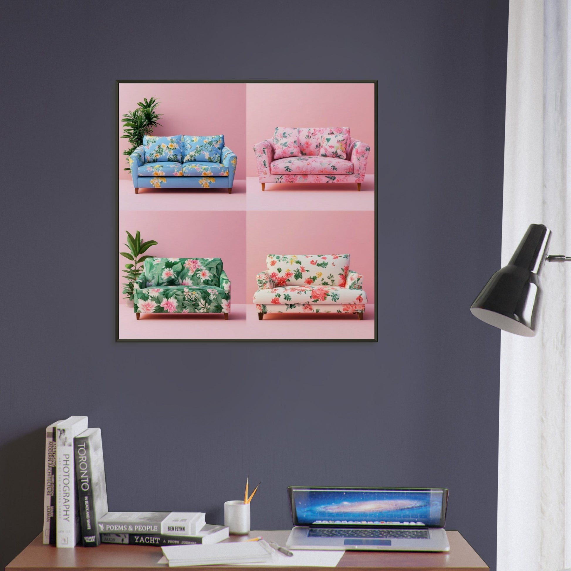Funky Floral Sofas - Lovely Art House