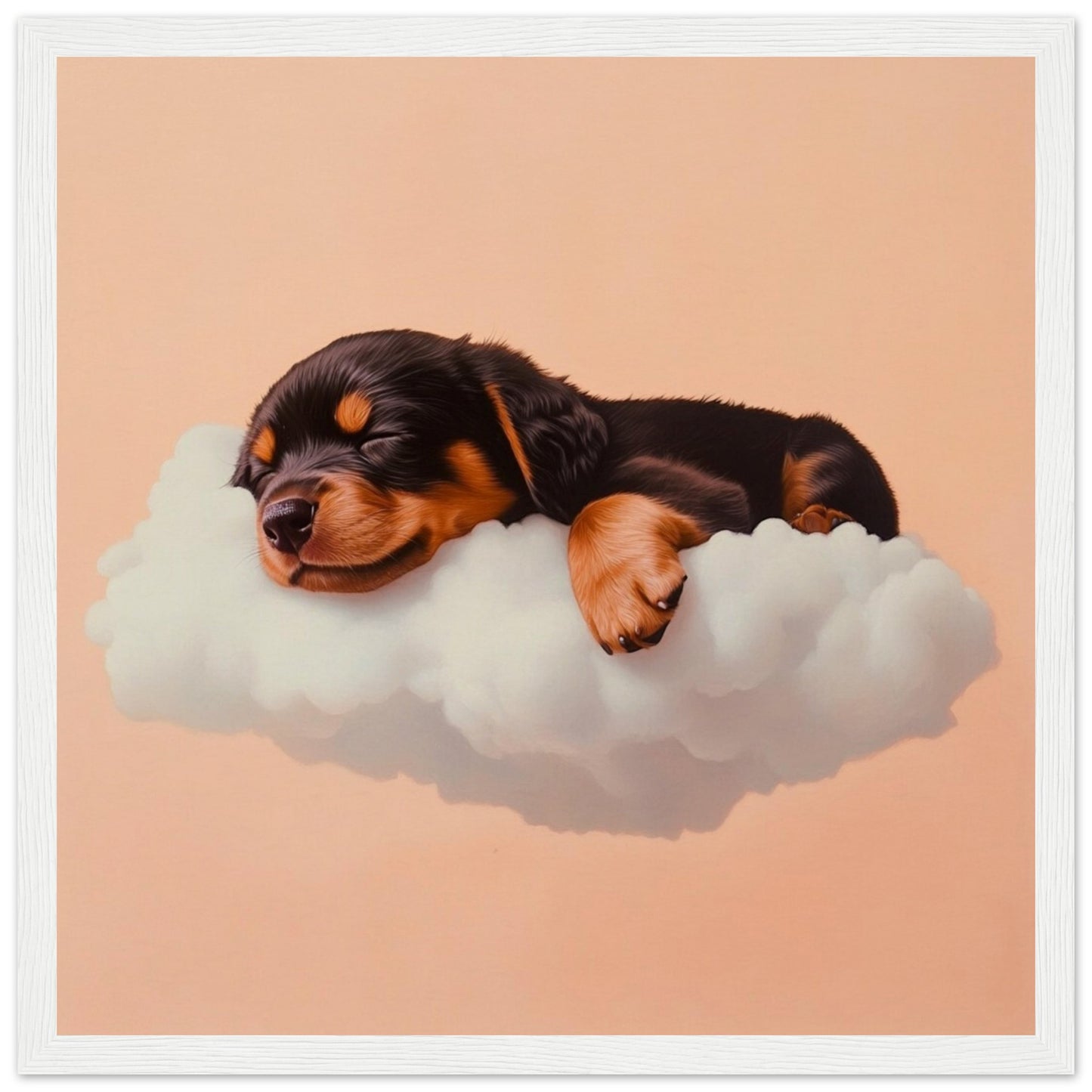 Rottweiler Cloud Nap - Lovely Art House