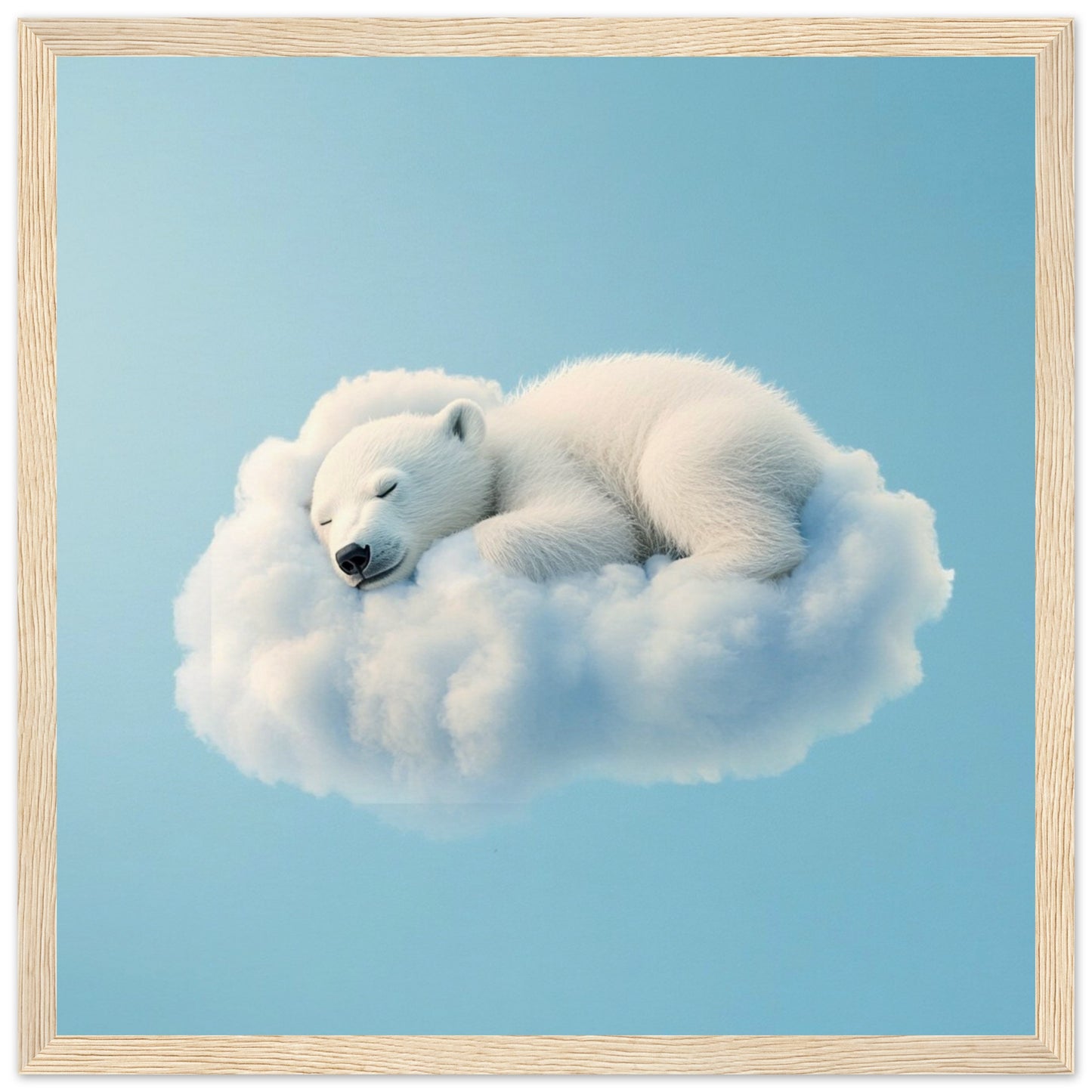 Polar Bear Cloud Cuddle - Lovely Art House