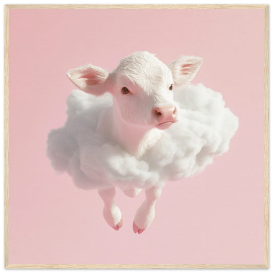 Floating Calf Cuteness - Lovely Art House