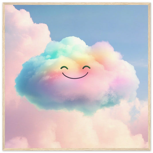 Smiling Rainbow Cloud - Lovely Art House