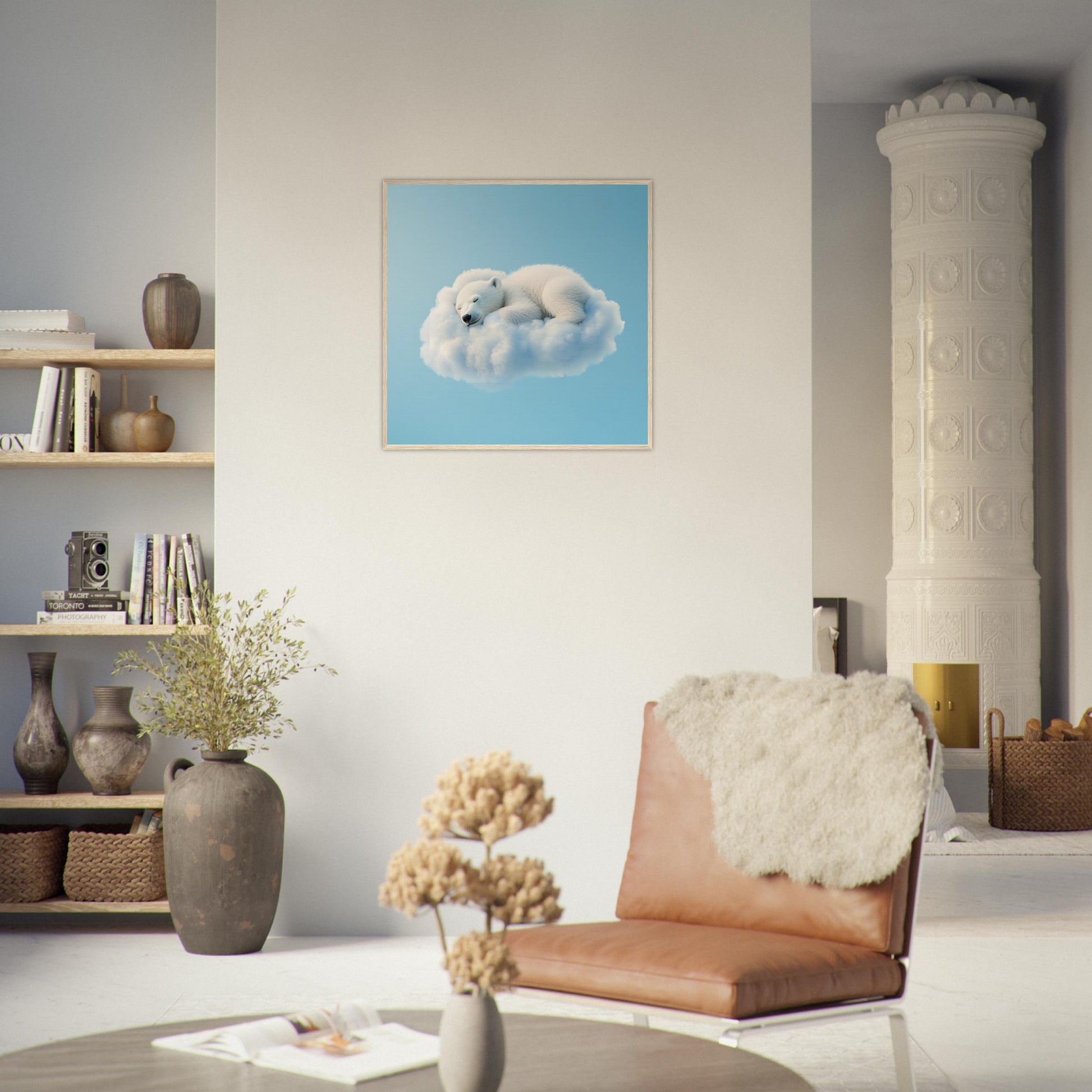 Polar Bear Cloud Cuddle - Lovely Art House