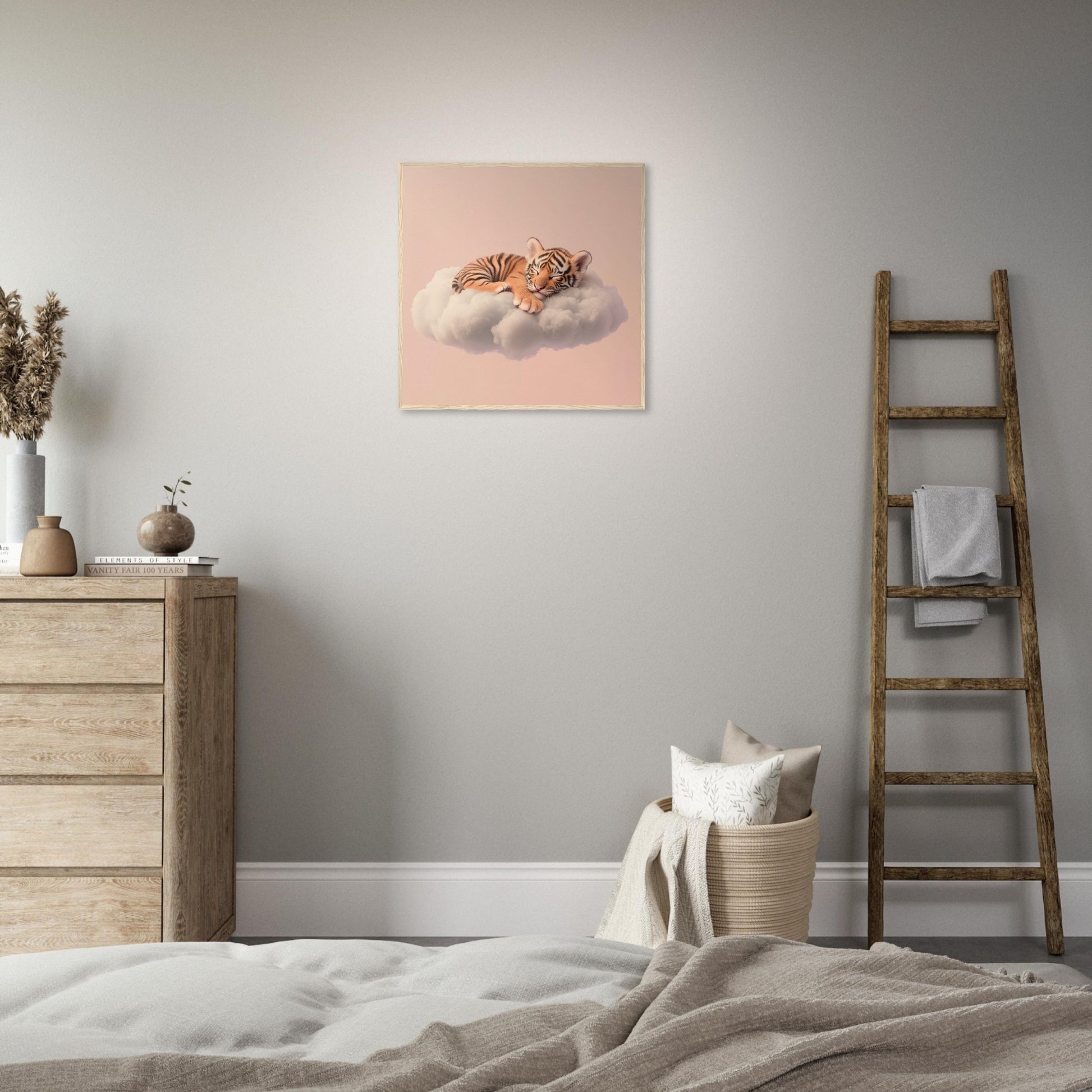 Dreamy Tiger Cub Snooze - Lovely Art House