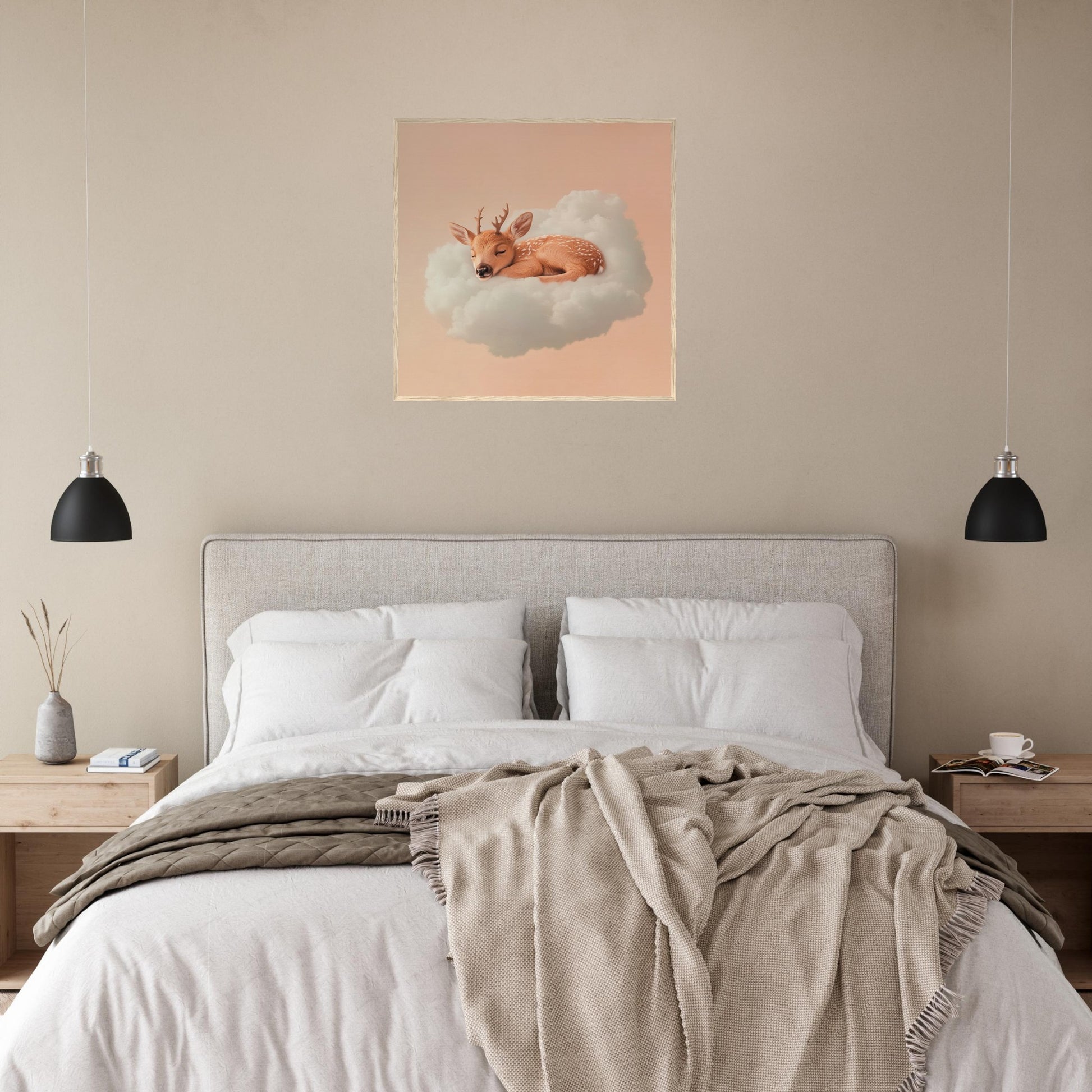 Fawn’s Cloudy Nap - Lovely Art House