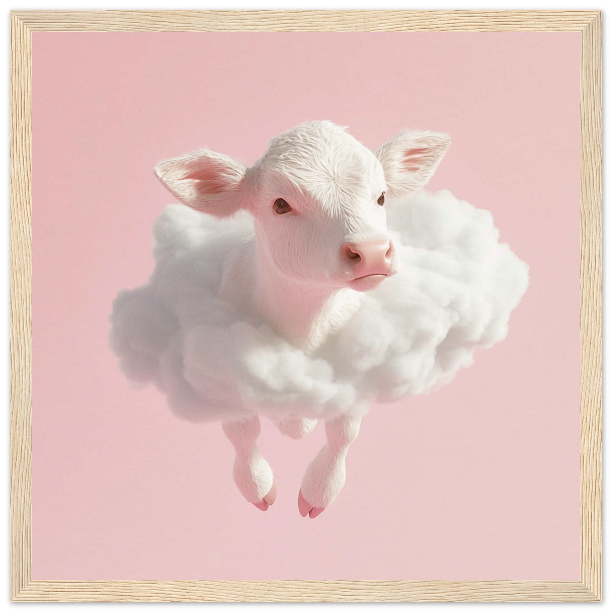 Floating Calf Cuteness - Lovely Art House