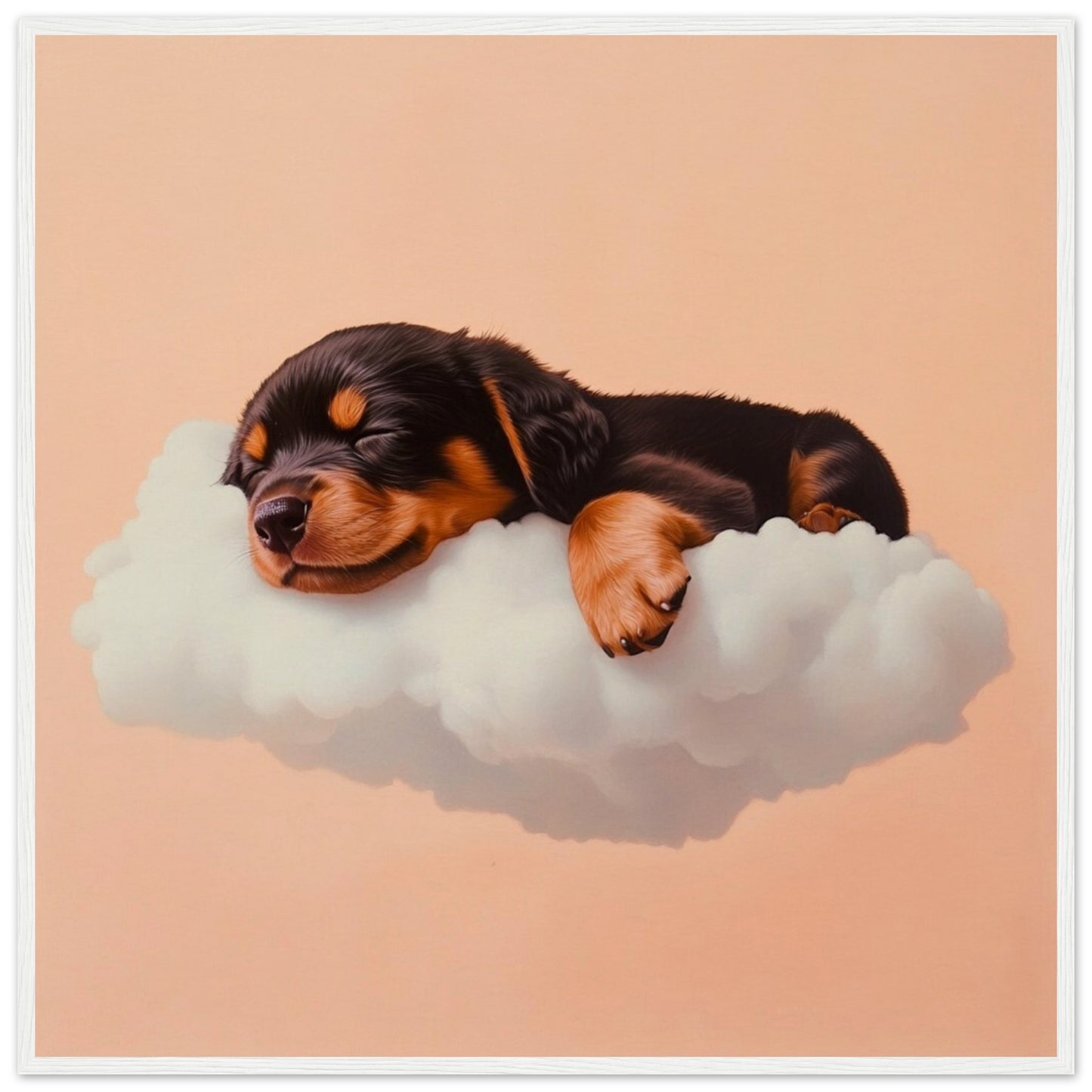 Rottweiler Cloud Nap - Lovely Art House