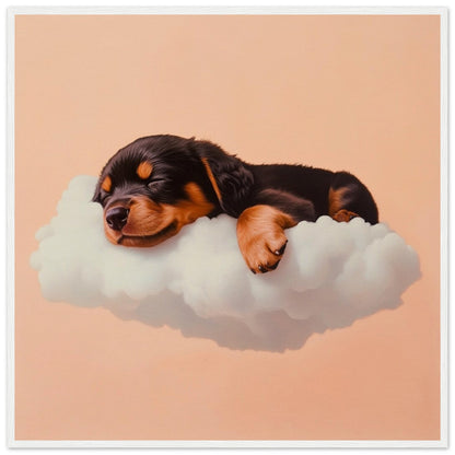 Rottweiler Cloud Nap - Lovely Art House