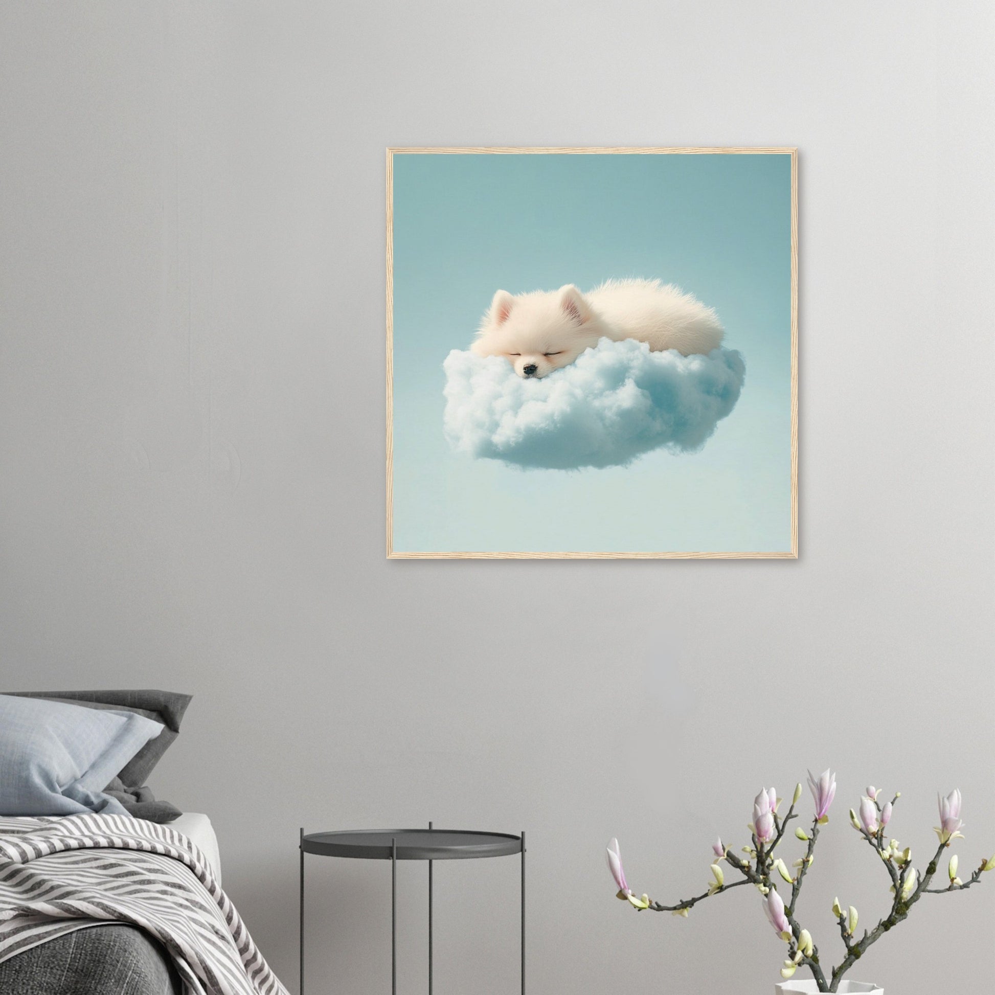 Dreamy Pomeranian Naps - Lovely Art House