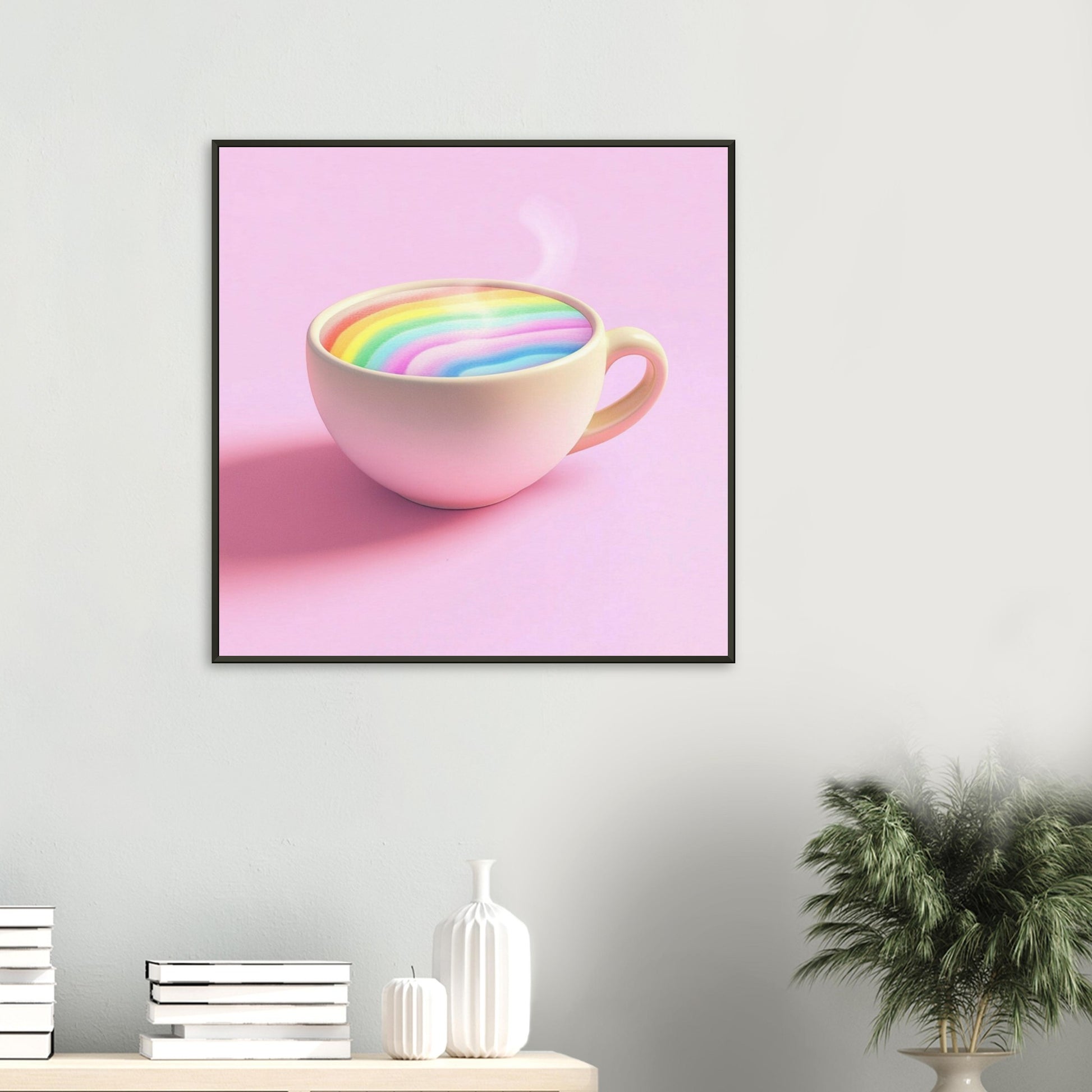 Rainbow Latte Bliss - Lovely Art House