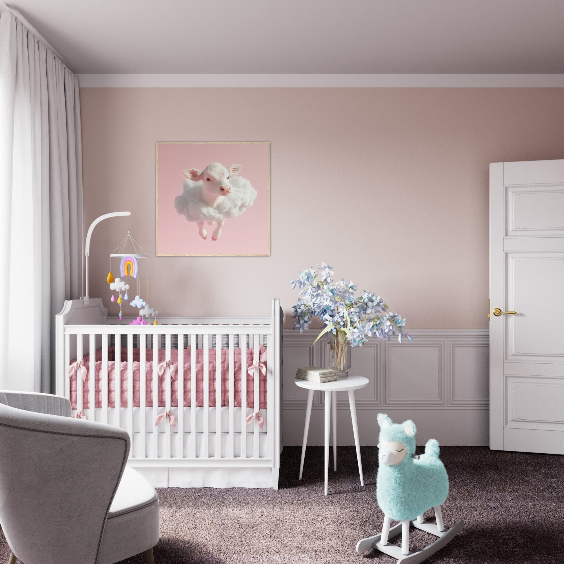 Floating Calf Cuteness - Lovely Art House