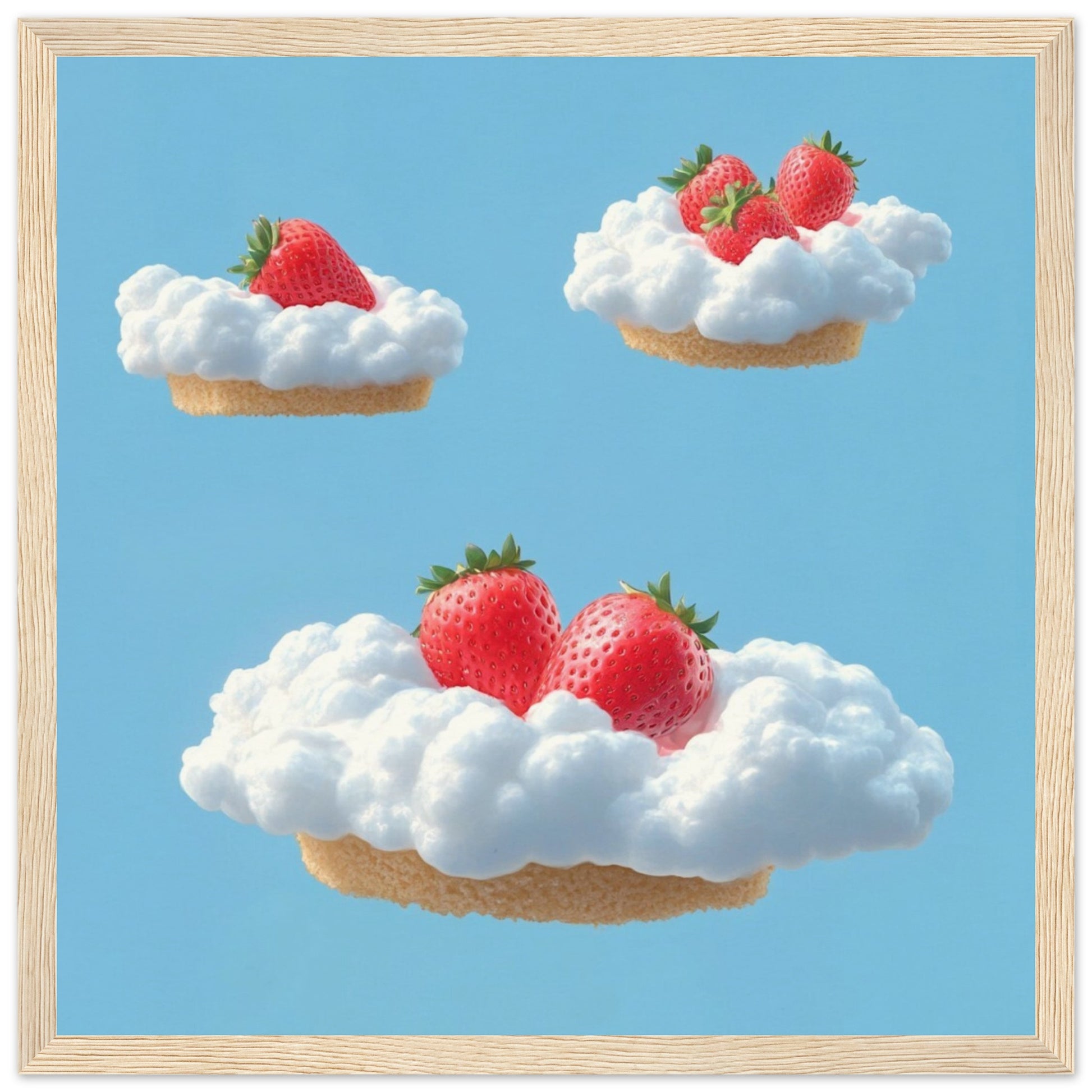 Strawberry Shortcake Clouds - Lovely Art House