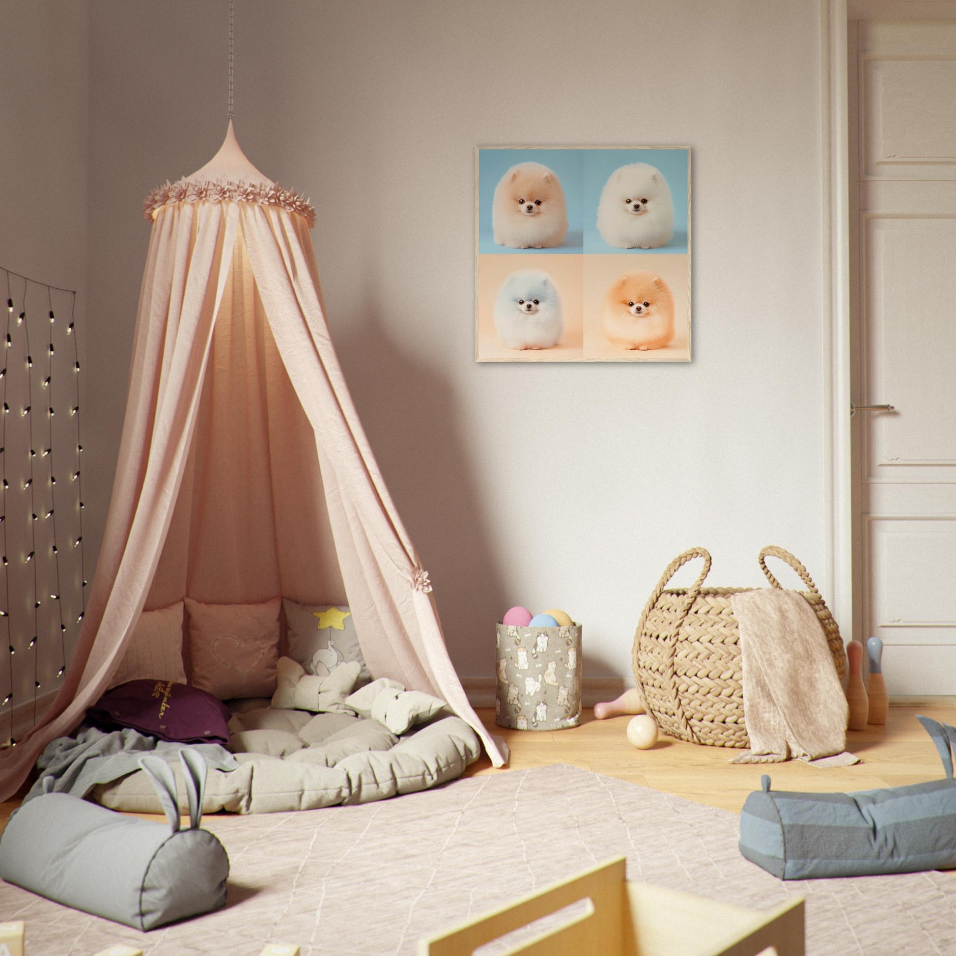 Fluffy Pomeranian Cuties - Lovely Art House