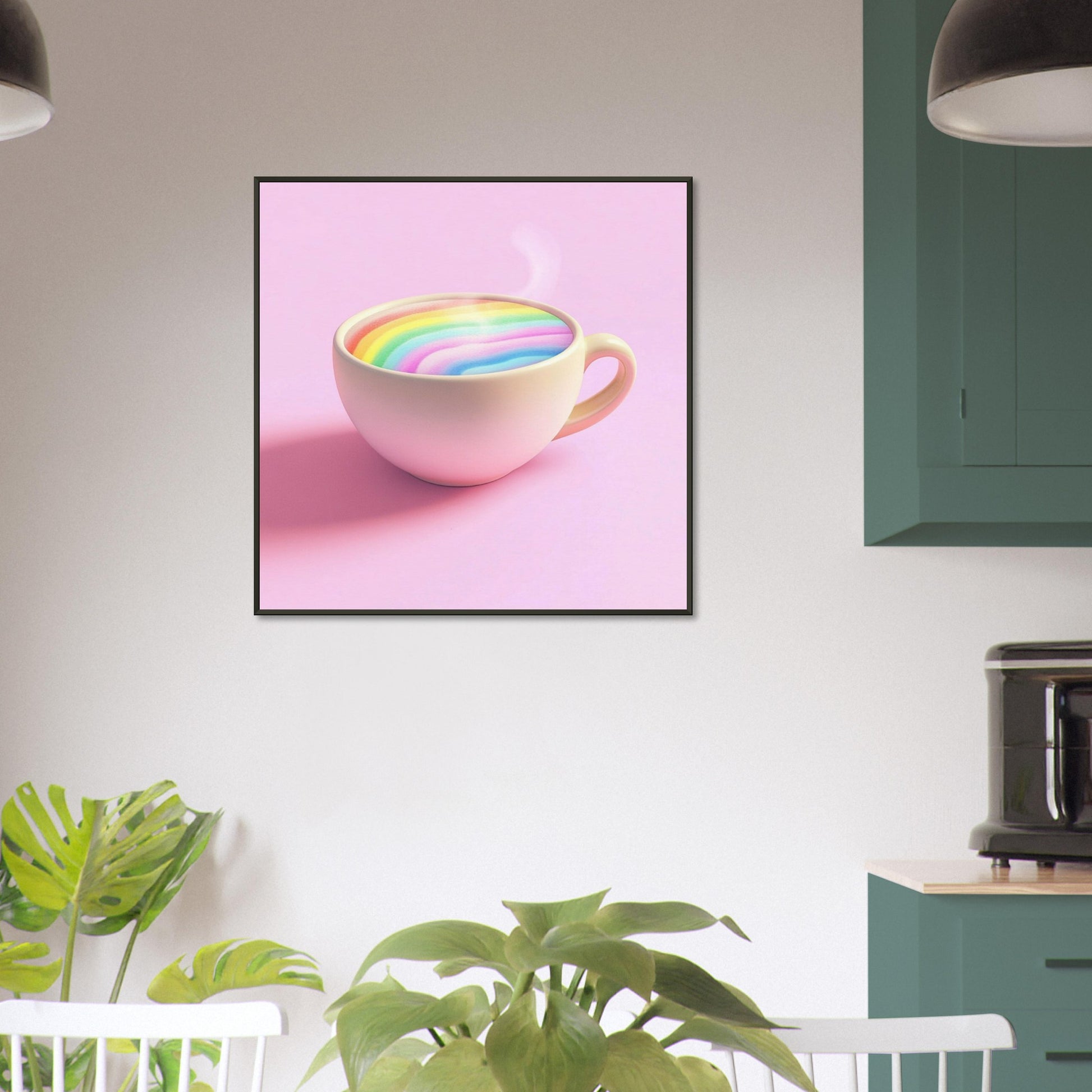 Rainbow Latte Bliss - Lovely Art House