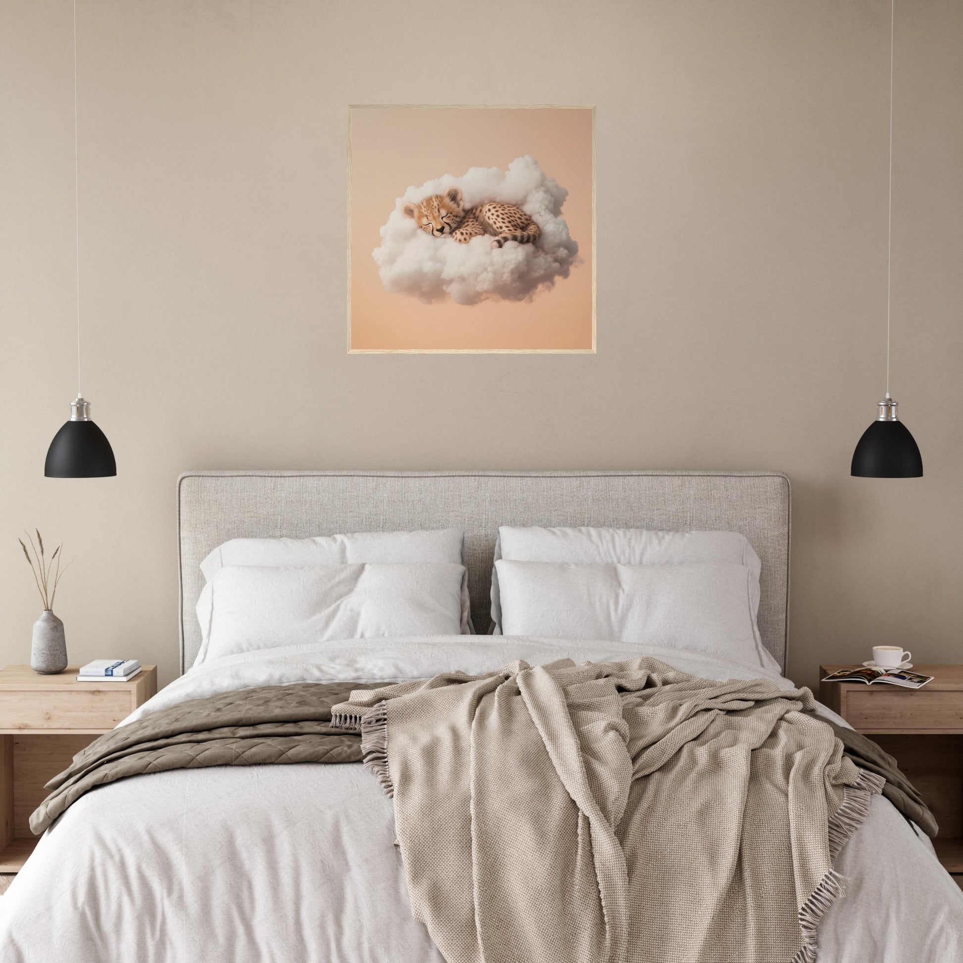 Dreamy Cheetah Snooze - Lovely Art House