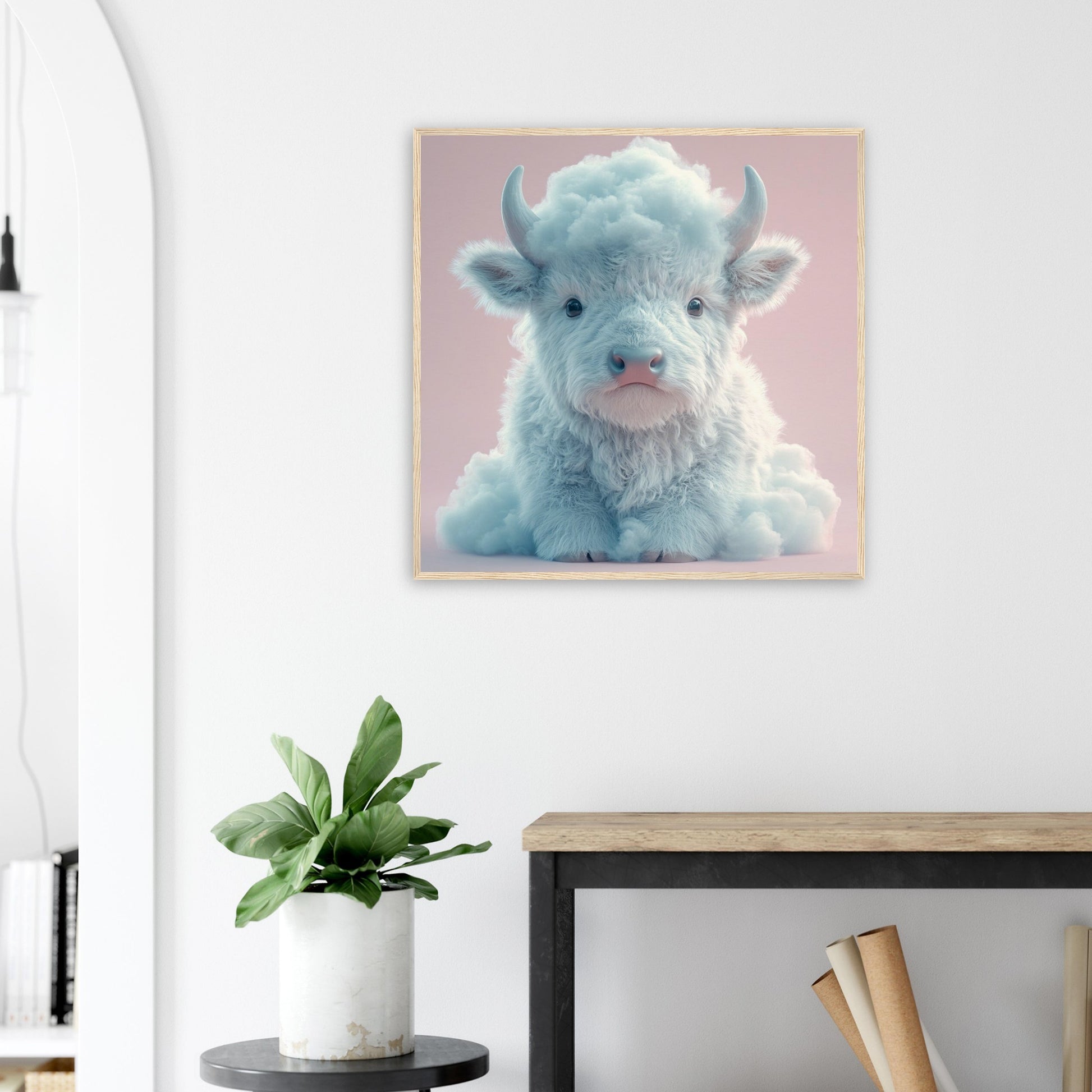 Fluffy Cloud Buffalo - Lovely Art House