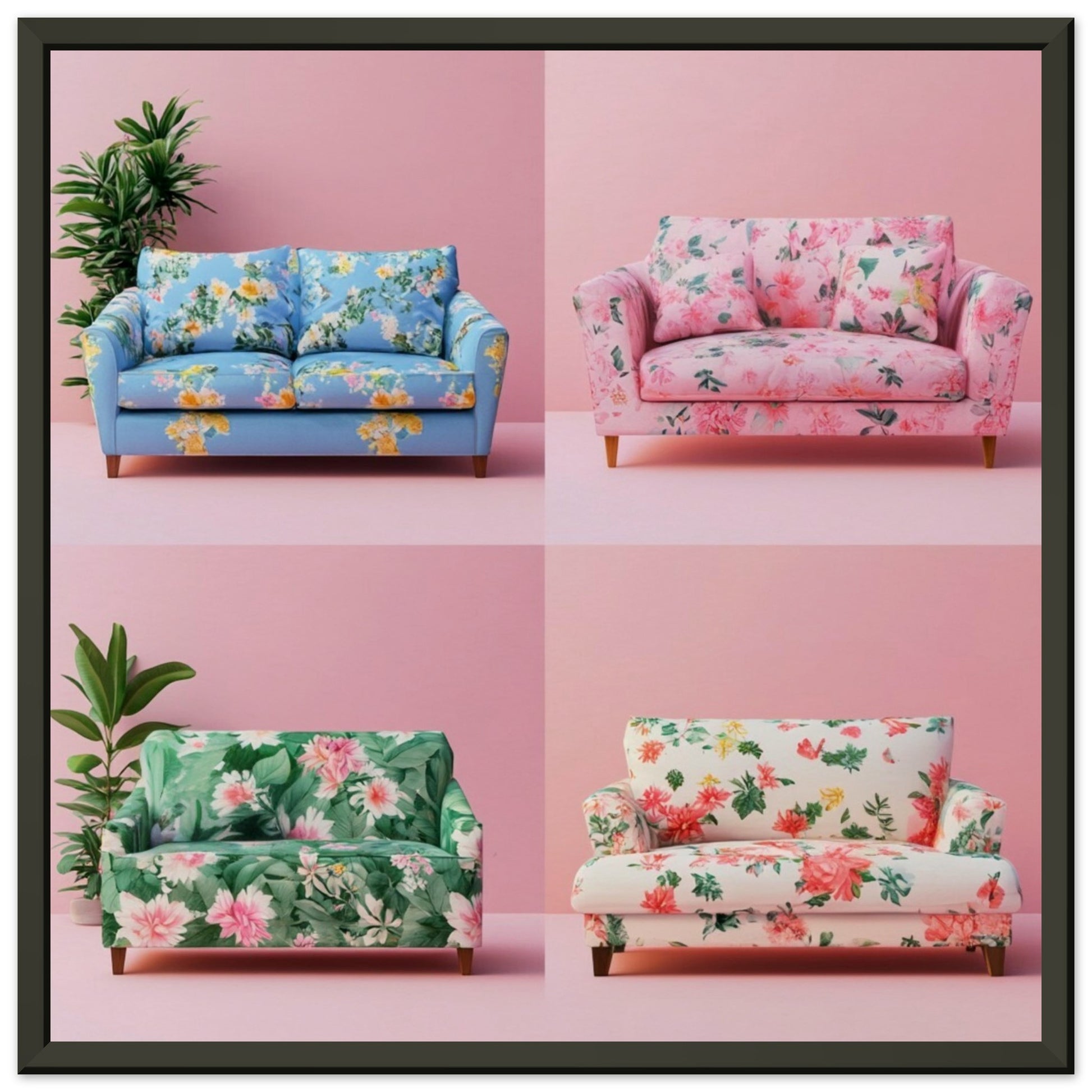 Funky Floral Sofas - Lovely Art House