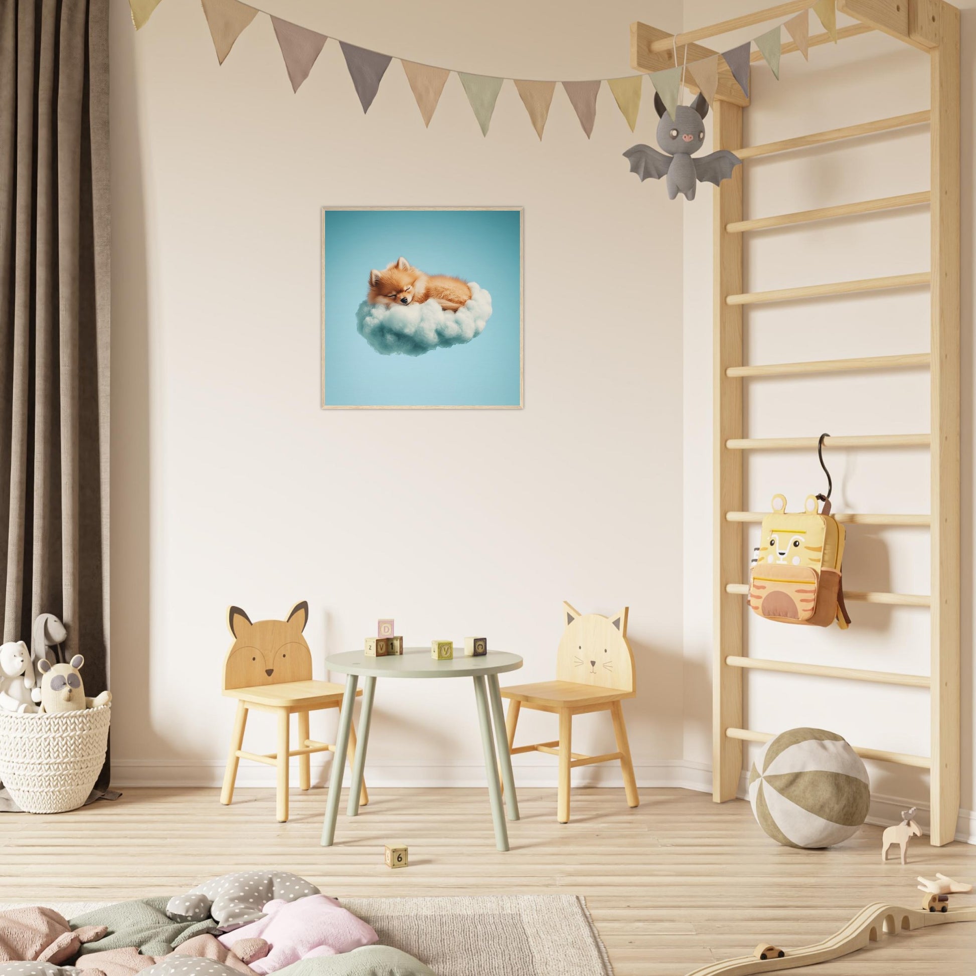Pomeranian Cloud Nap - Lovely Art House