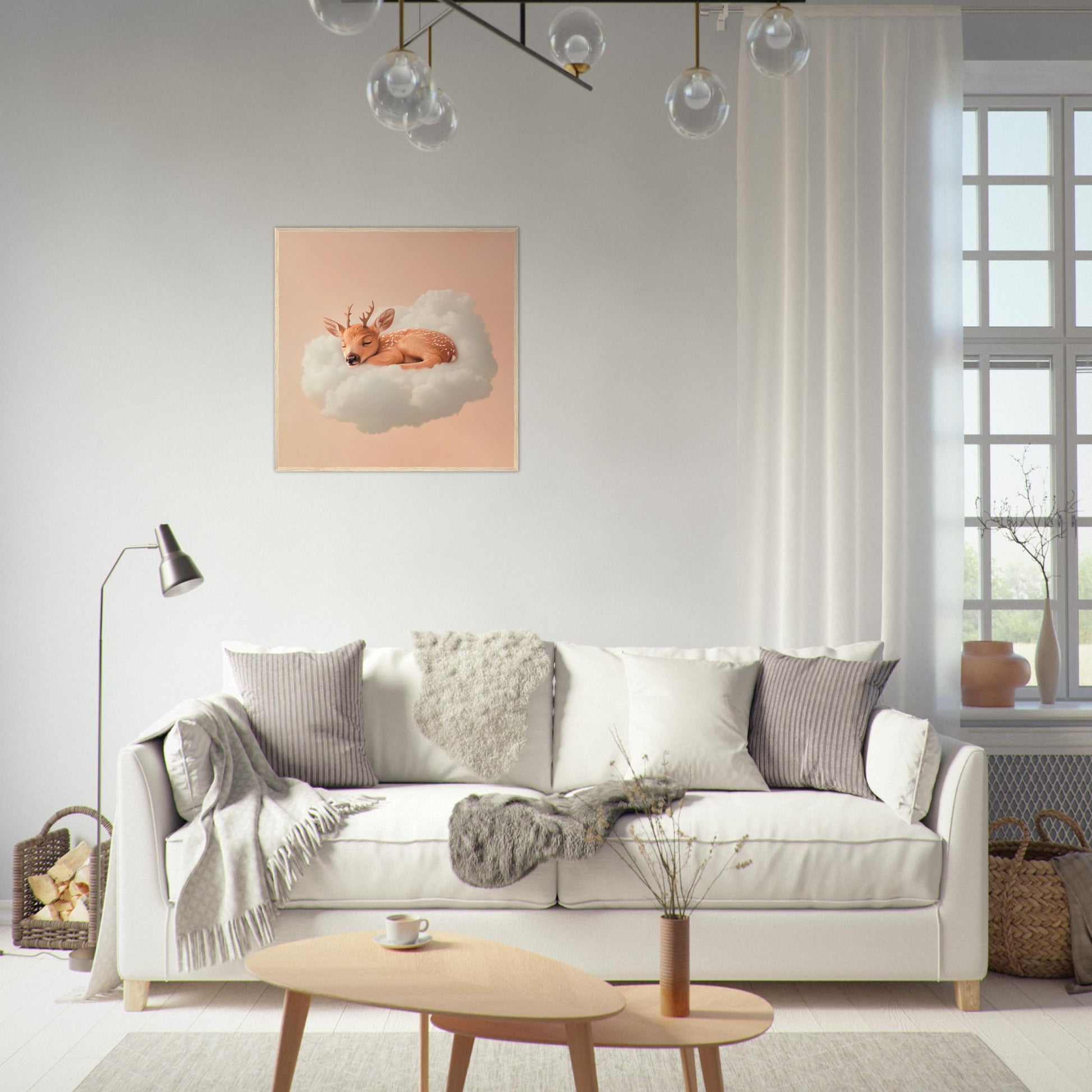 Fawn’s Cloudy Nap - Lovely Art House