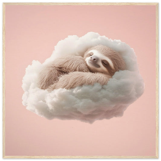 Sloth Cloud Nap - Lovely Art House