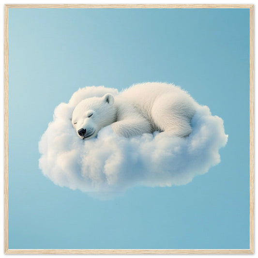 Polar Bear Cloud Cuddle - Lovely Art House