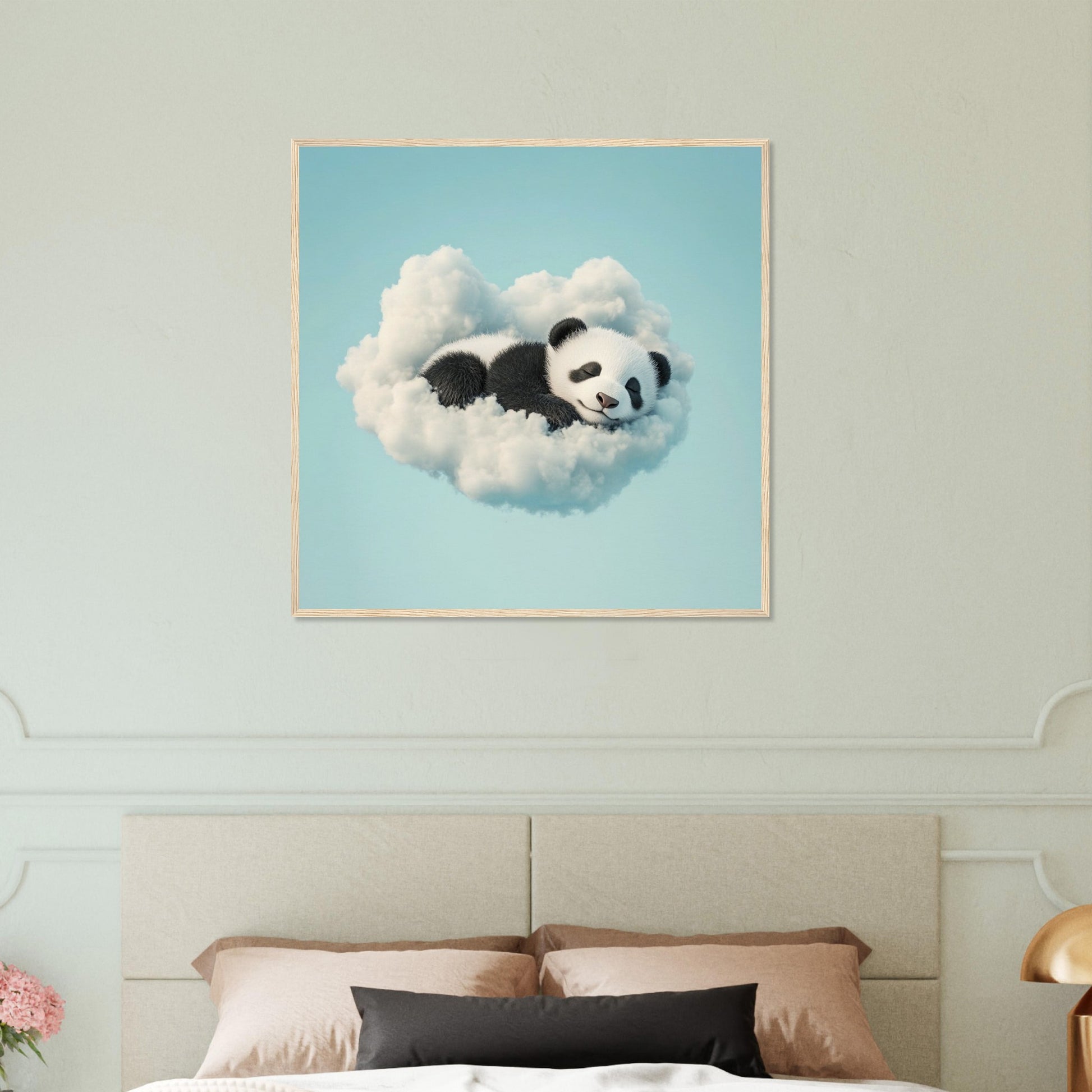 Dreamy Panda Cloud Nap - Lovely Art House