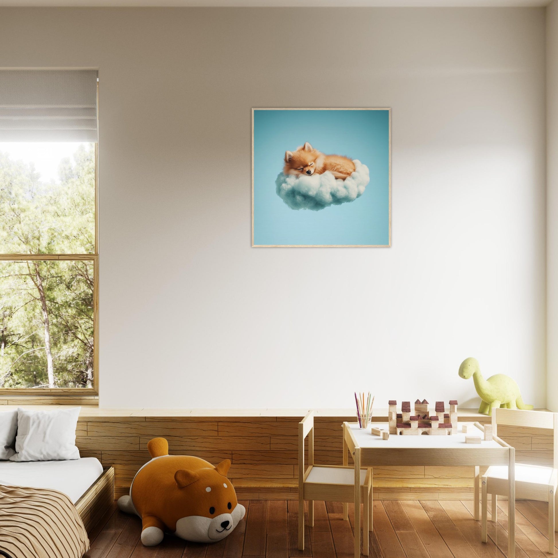 Pomeranian Cloud Nap - Lovely Art House