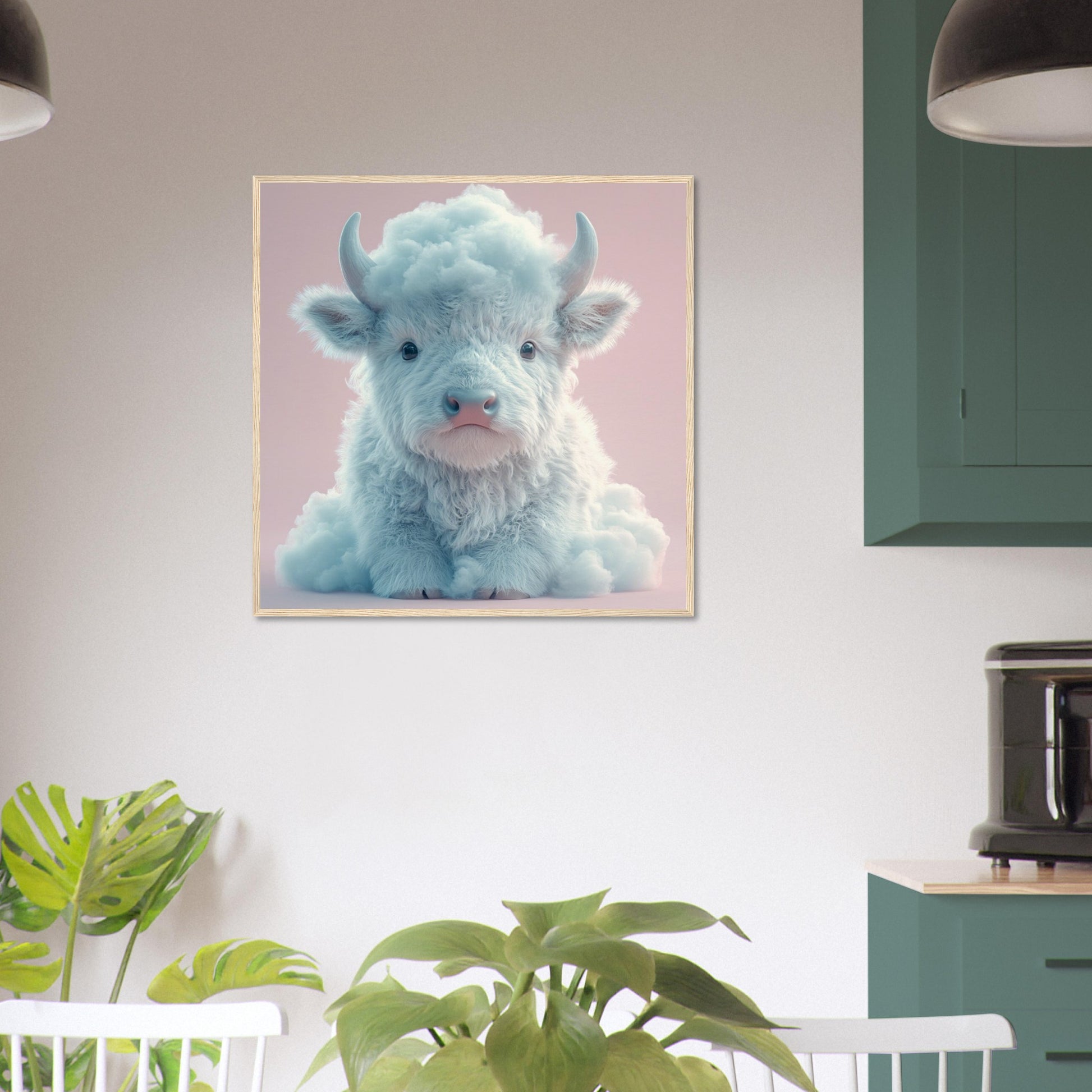 Fluffy Cloud Buffalo - Lovely Art House