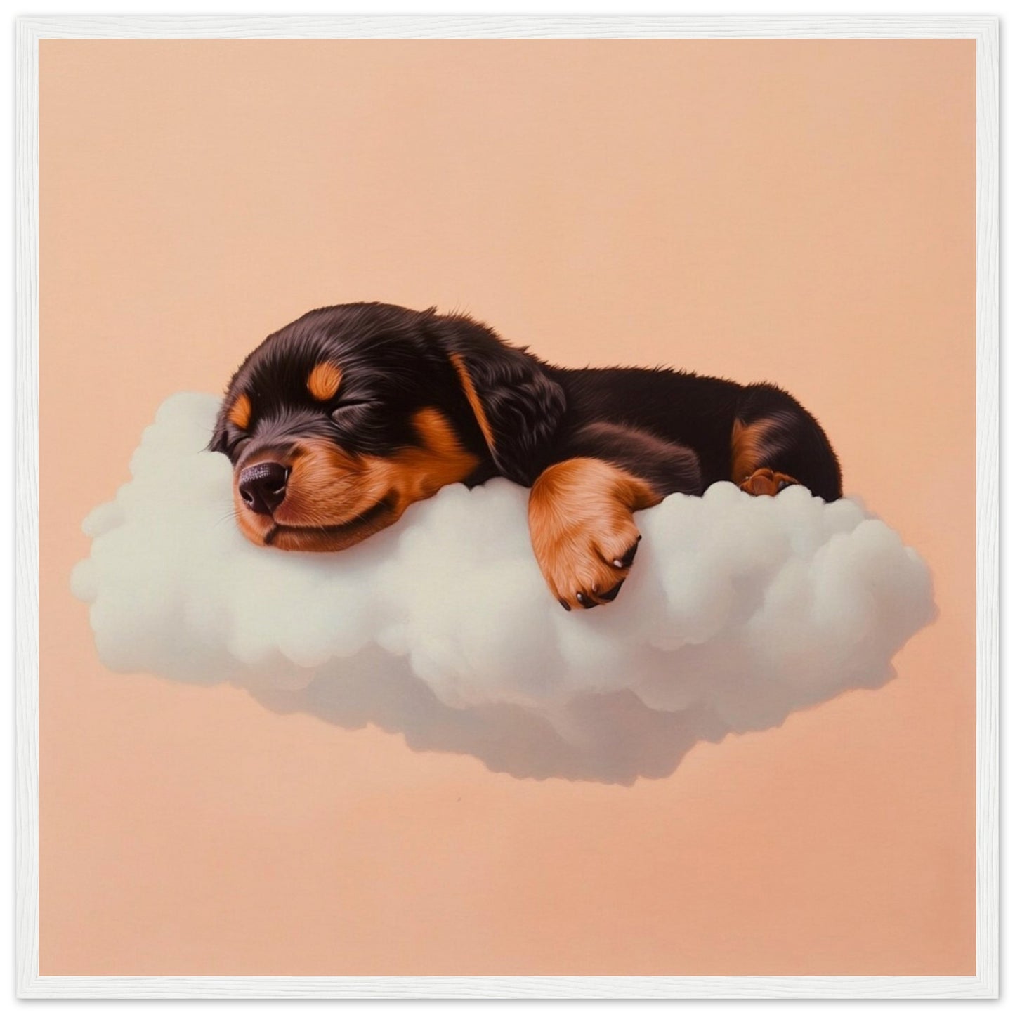 Rottweiler Cloud Nap - Lovely Art House