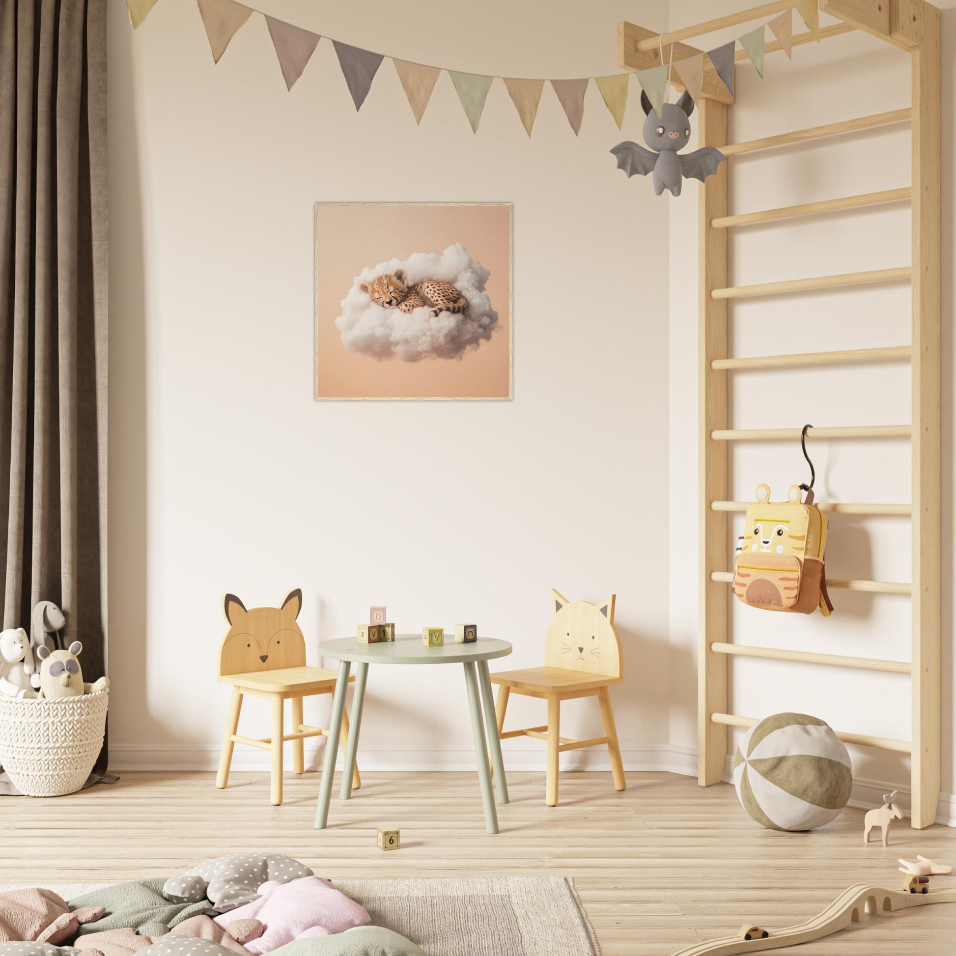 Dreamy Cheetah Snooze - Lovely Art House