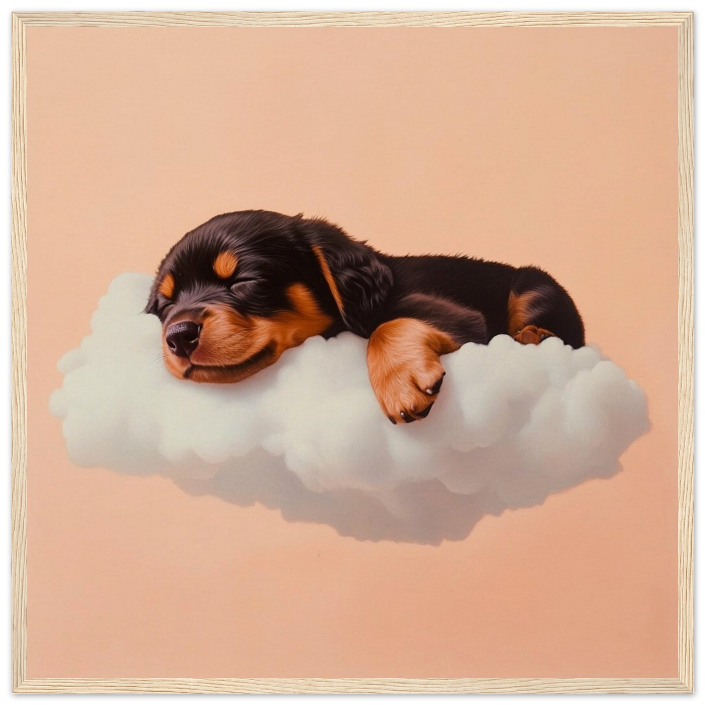 Rottweiler Cloud Nap - Lovely Art House