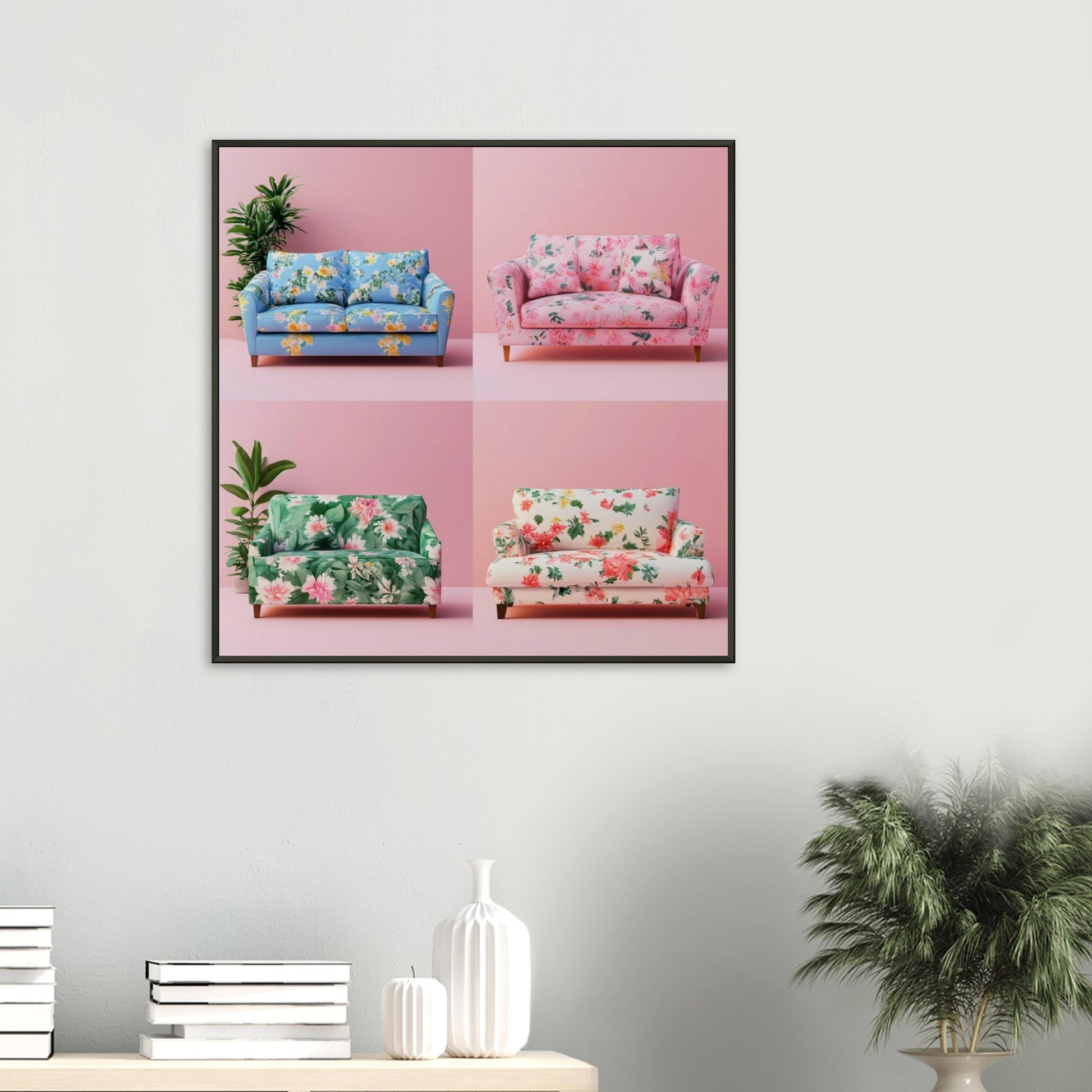 Funky Floral Sofas - Lovely Art House