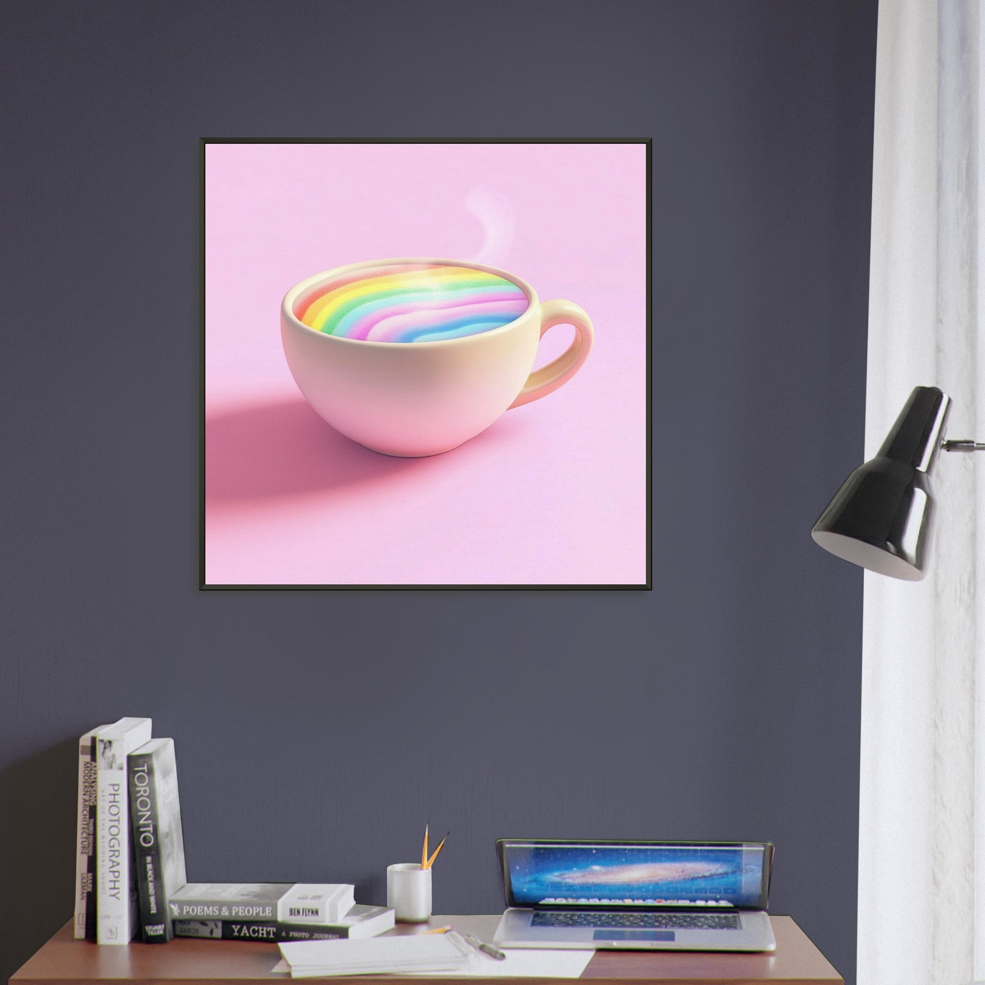 Rainbow Latte Bliss - Lovely Art House