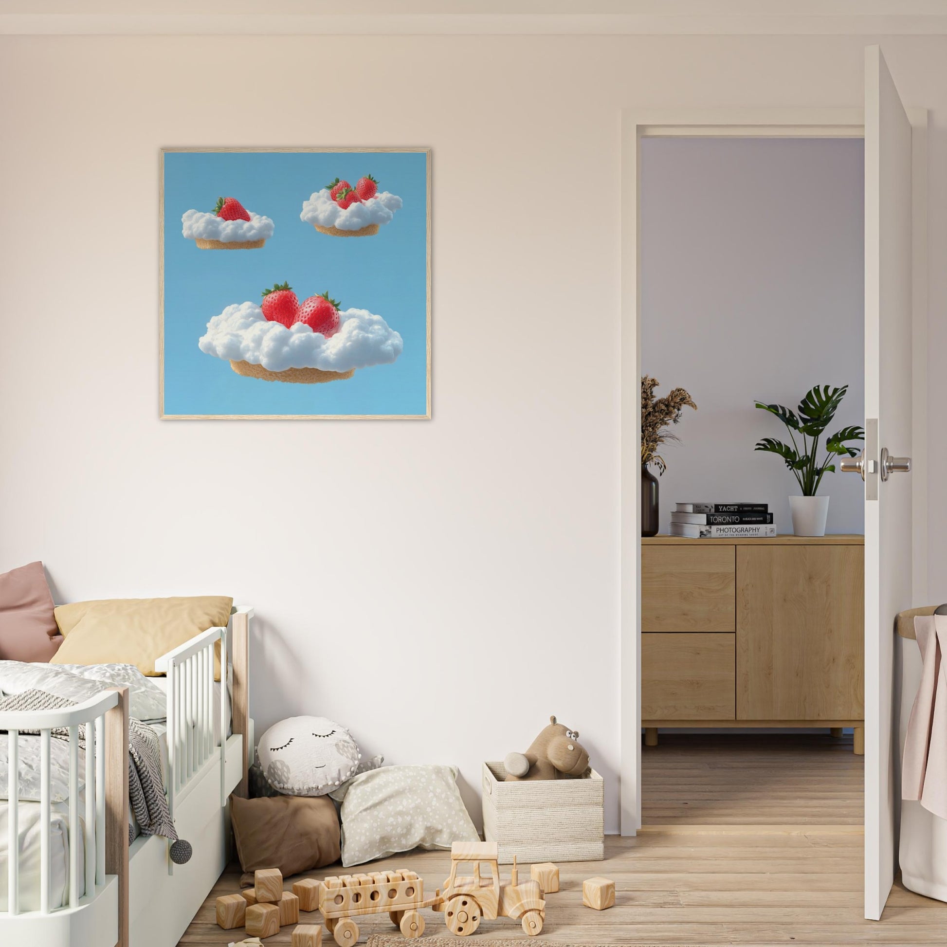 Strawberry Shortcake Clouds - Lovely Art House