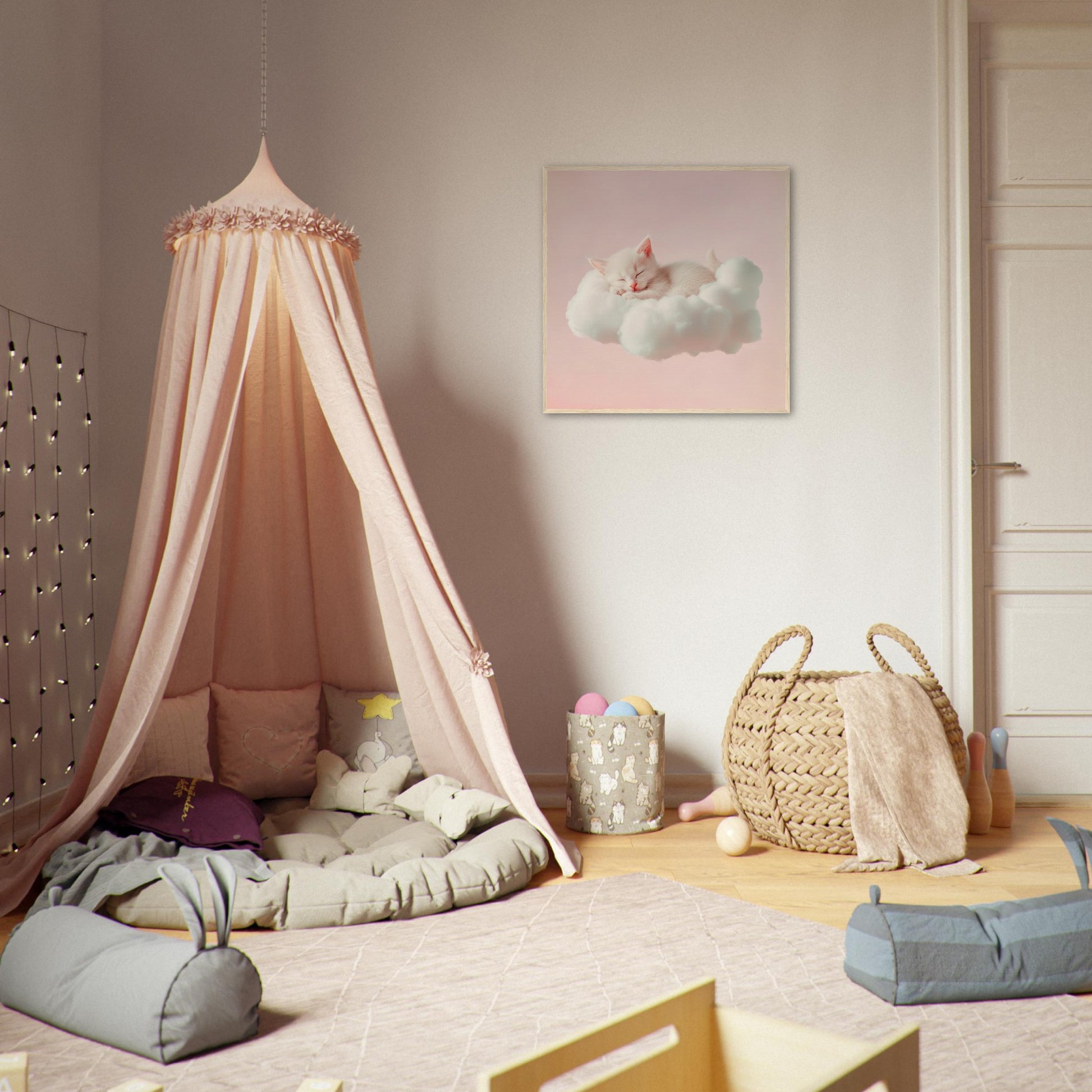 Fluffy Cloud Kitten - Lovely Art House