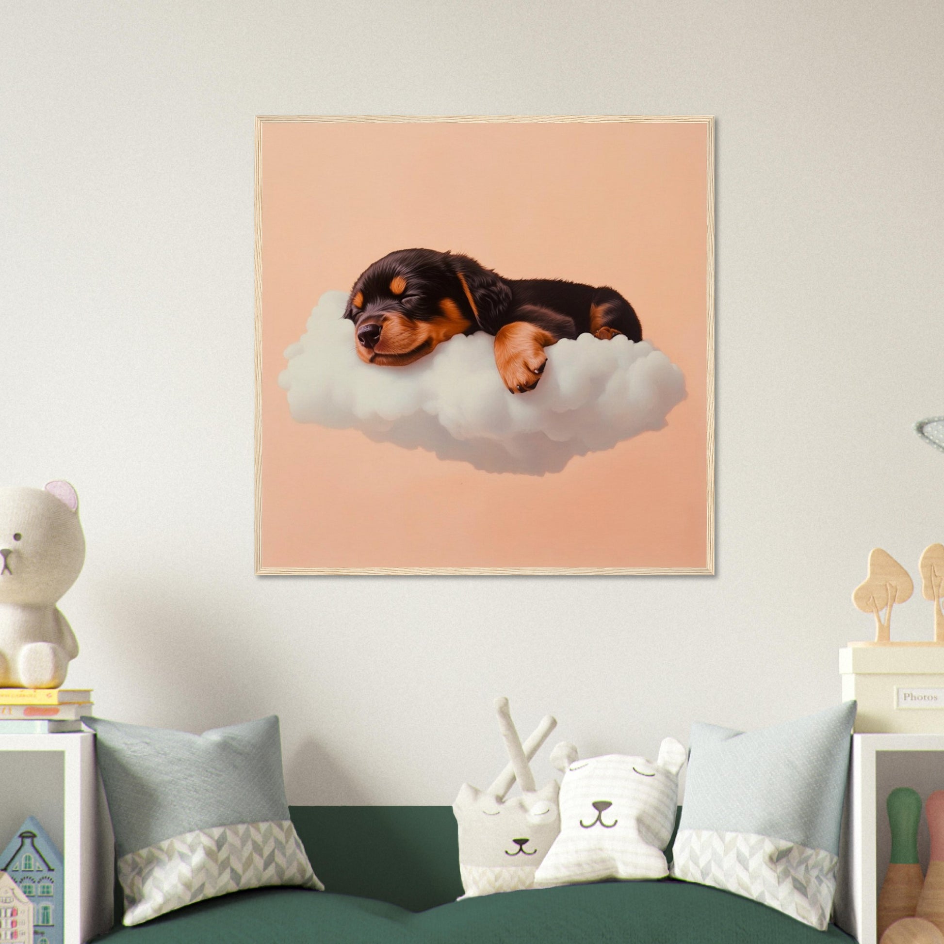 Rottweiler Cloud Nap - Lovely Art House