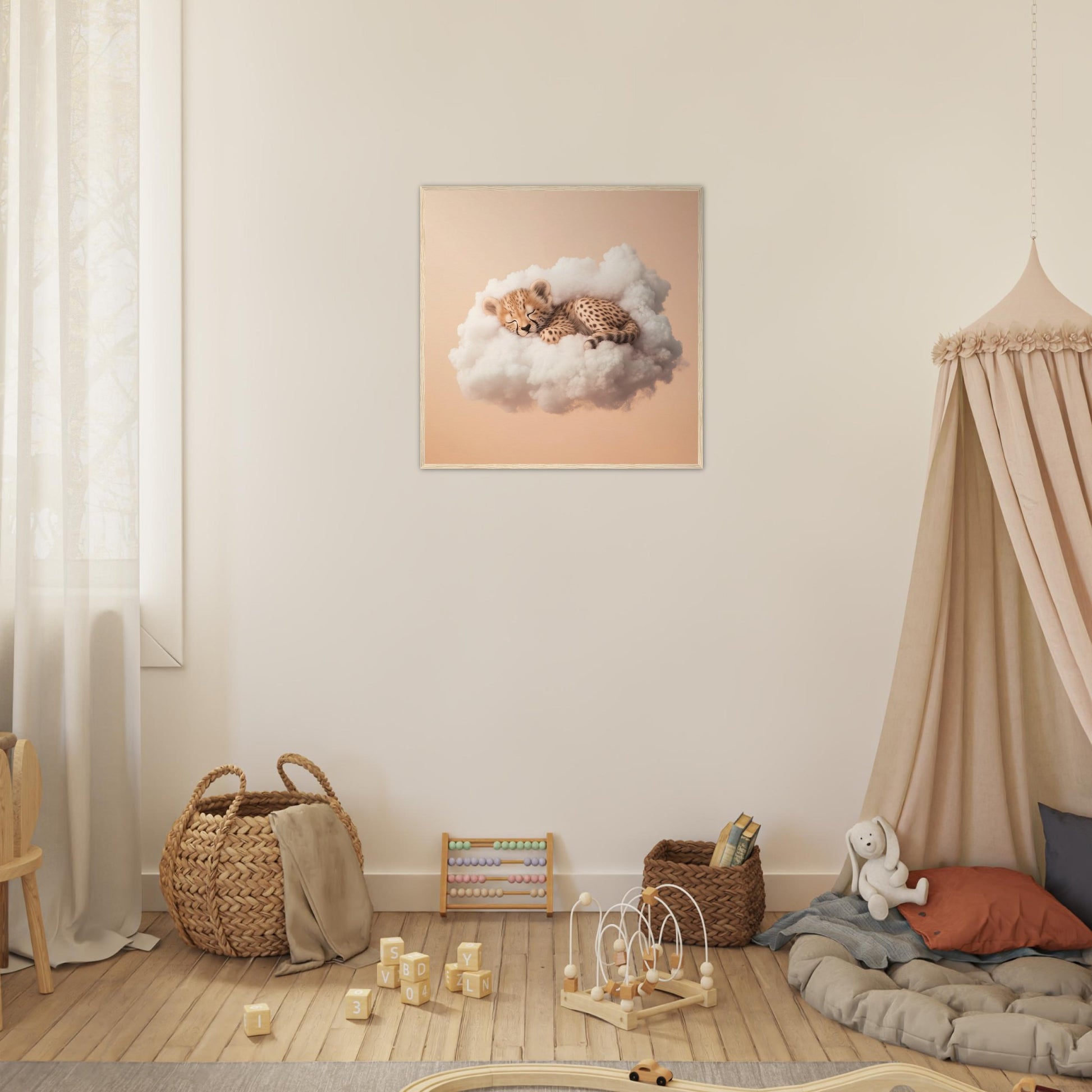 Dreamy Cheetah Snooze - Lovely Art House