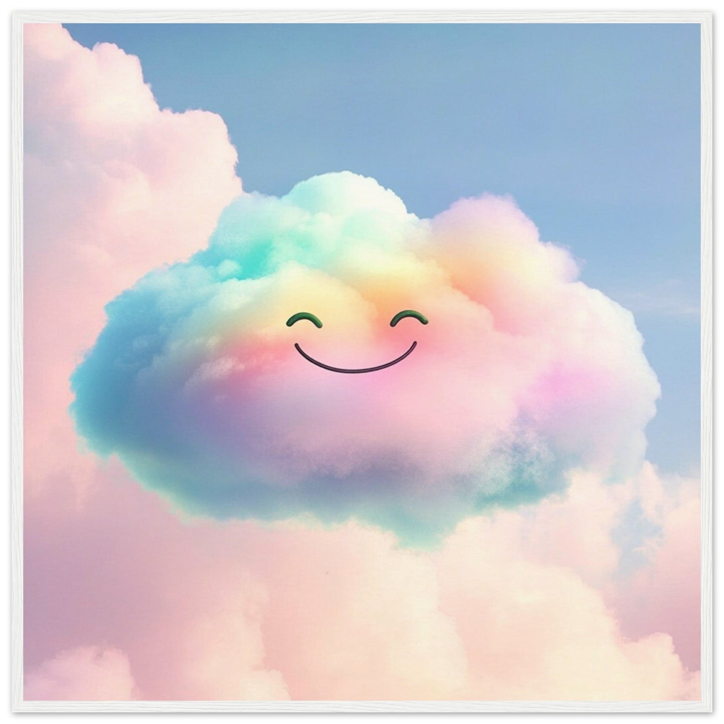 Smiling Rainbow Cloud - Lovely Art House