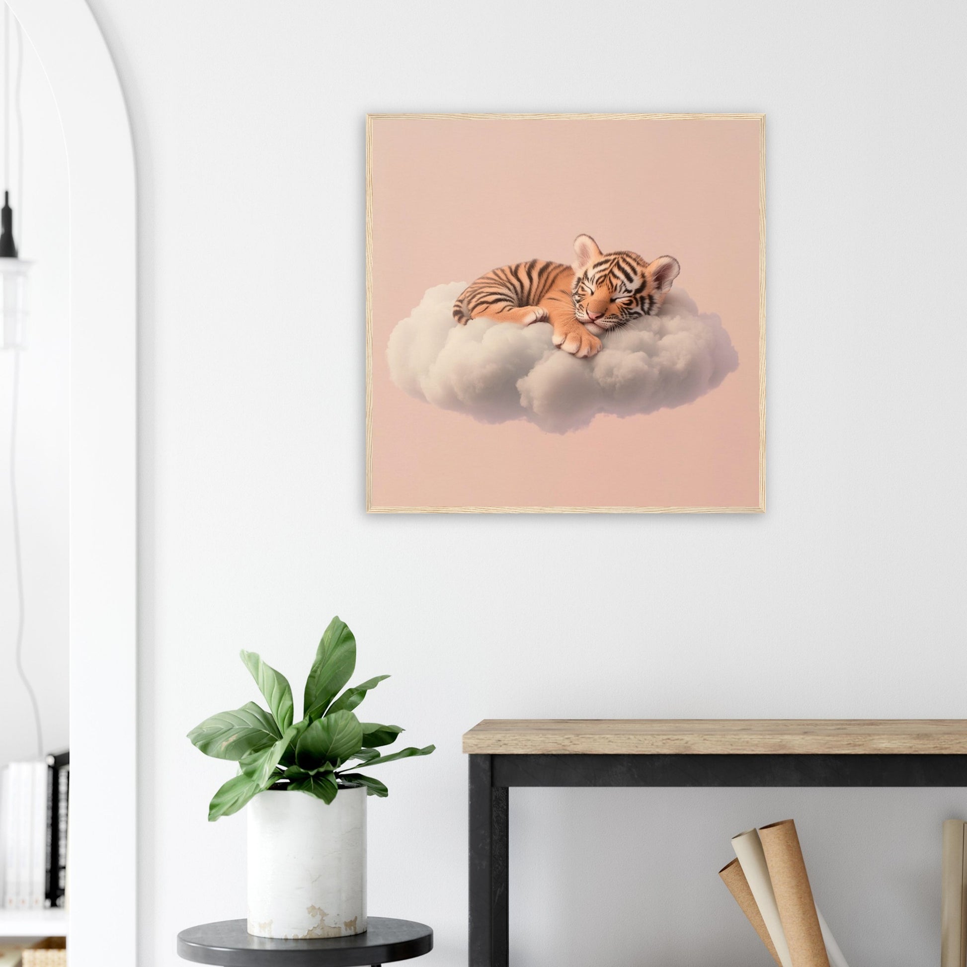 Dreamy Tiger Cub Snooze - Lovely Art House