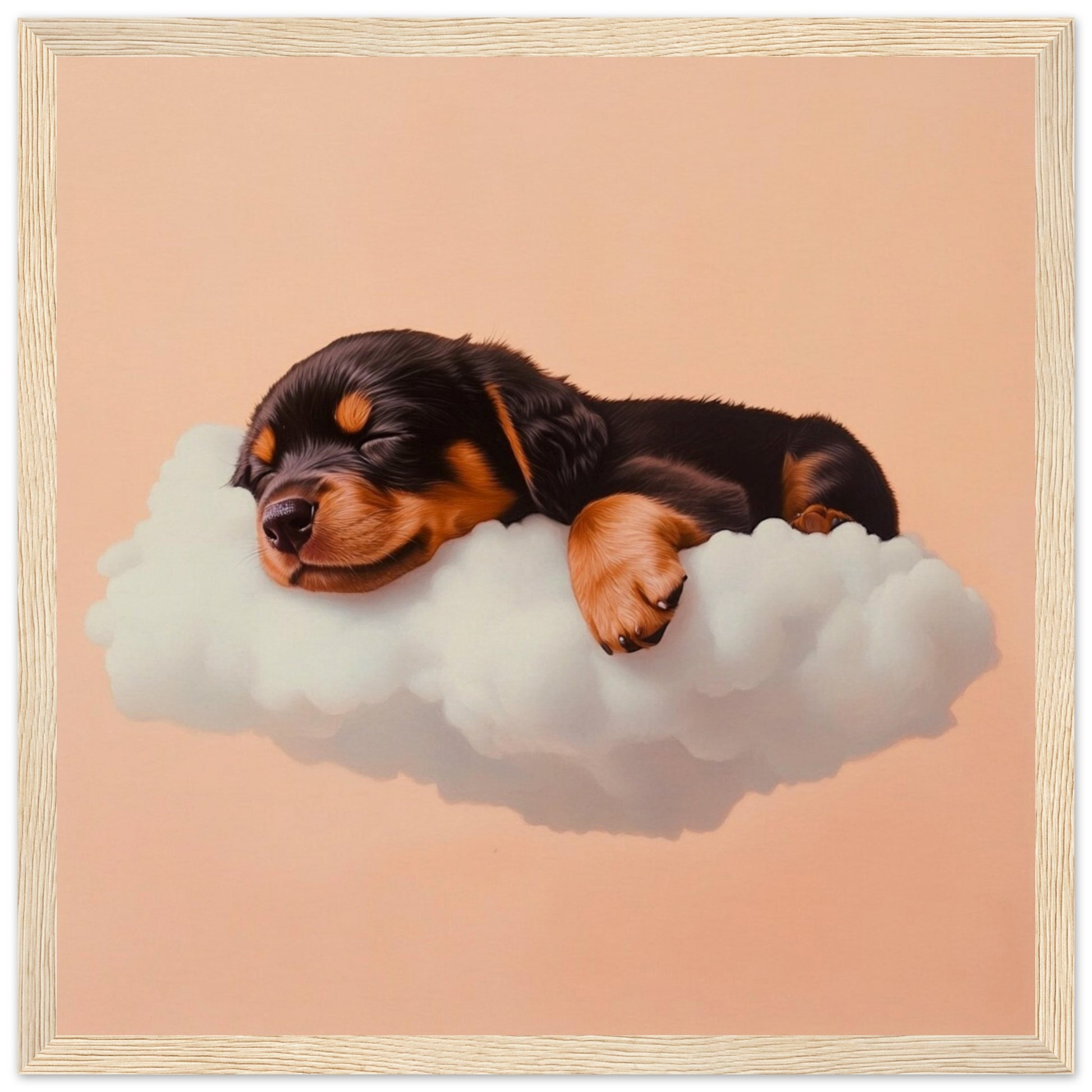 Rottweiler Cloud Nap - Lovely Art House
