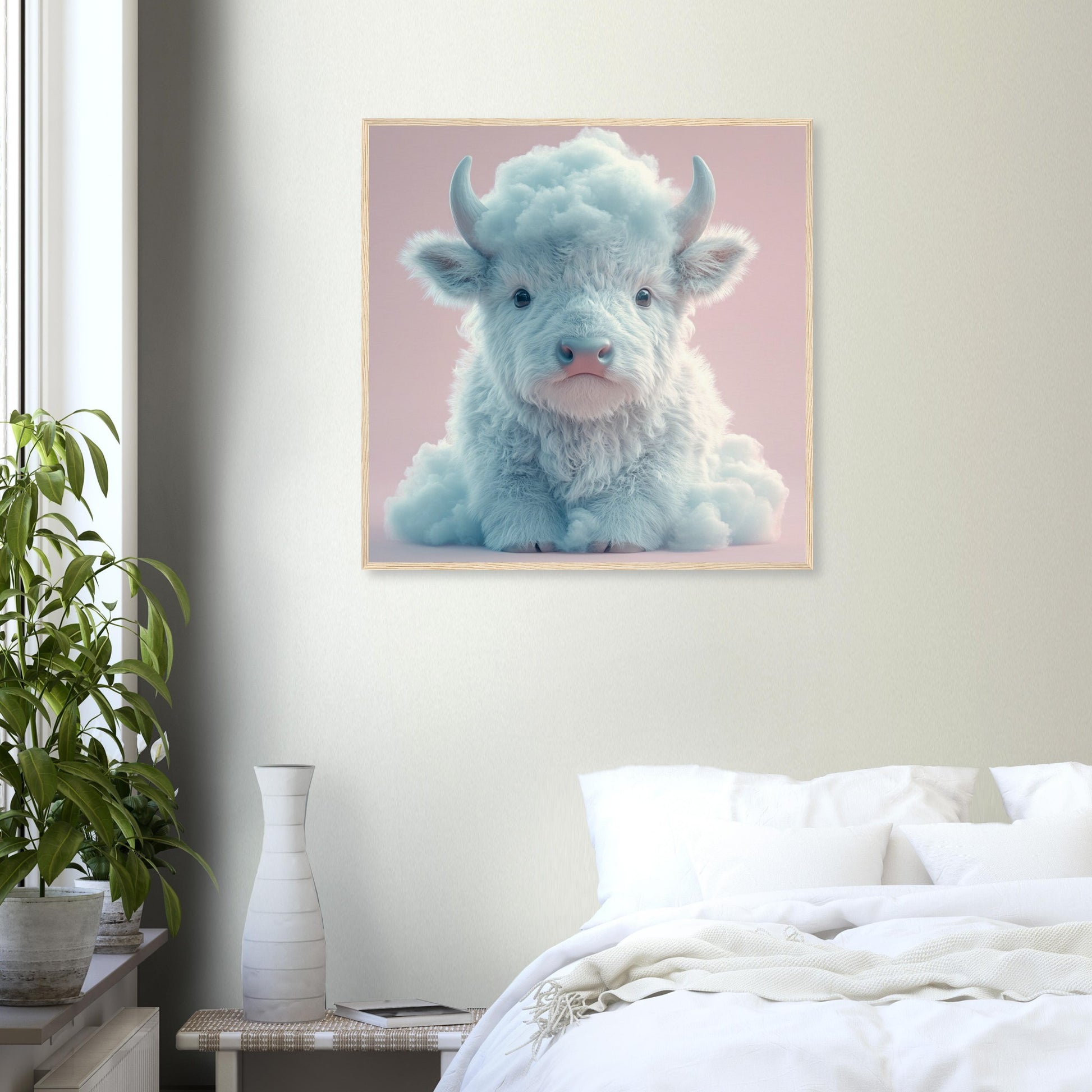 Fluffy Cloud Buffalo - Lovely Art House