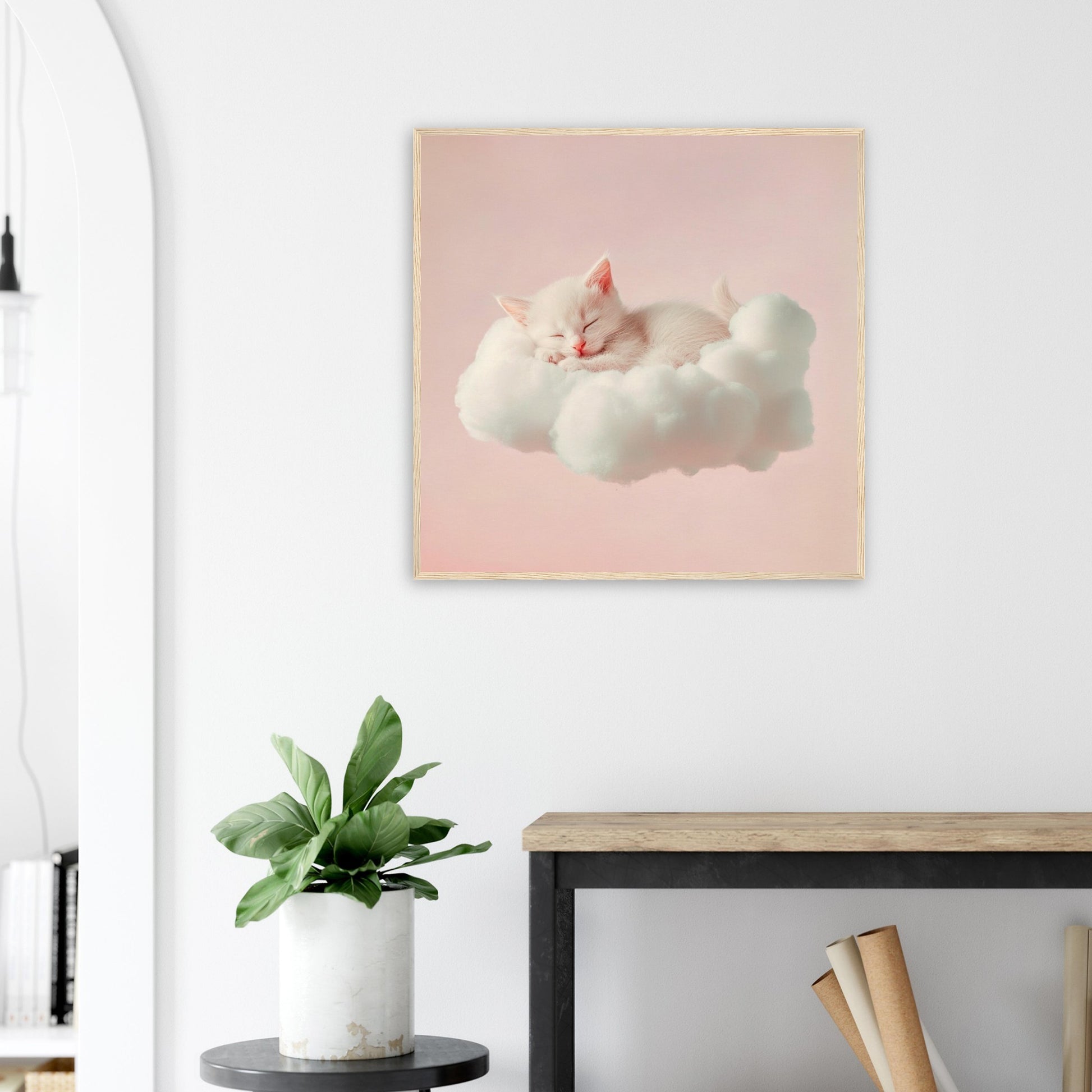 Fluffy Cloud Kitten - Lovely Art House