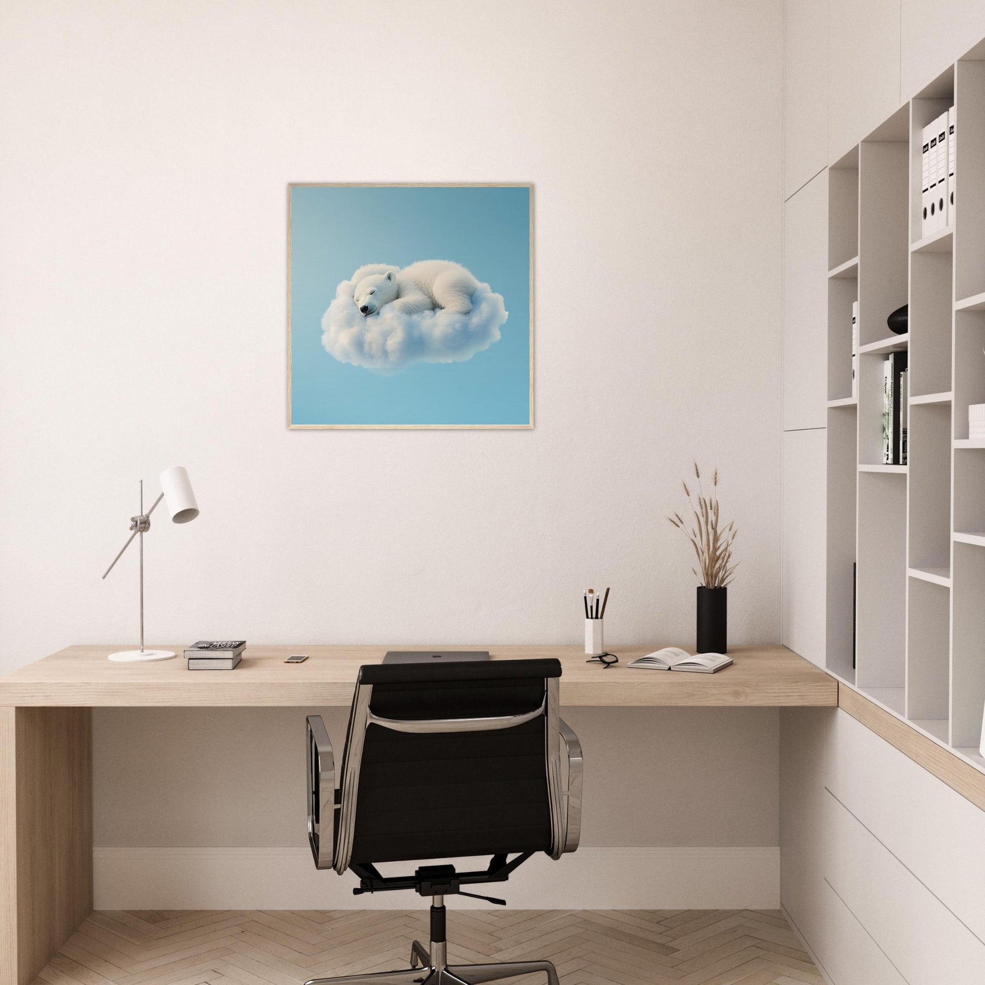 Polar Bear Cloud Cuddle - Lovely Art House