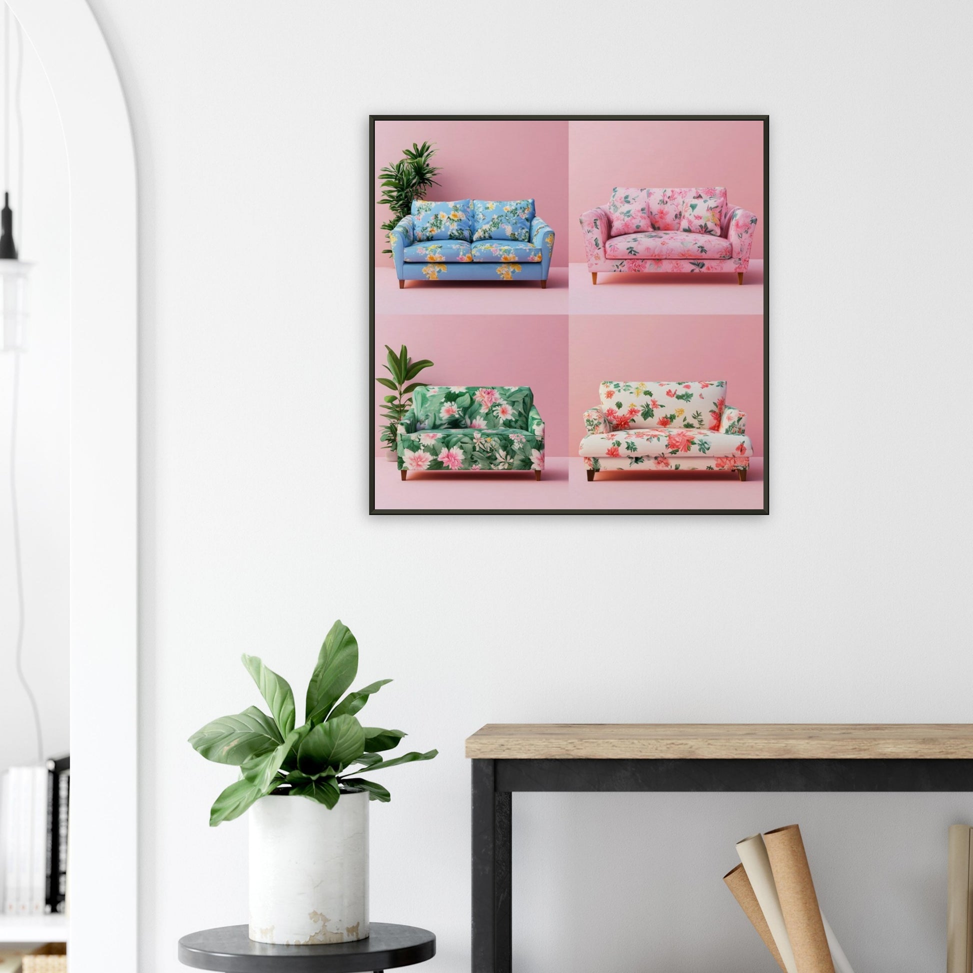 Funky Floral Sofas - Lovely Art House